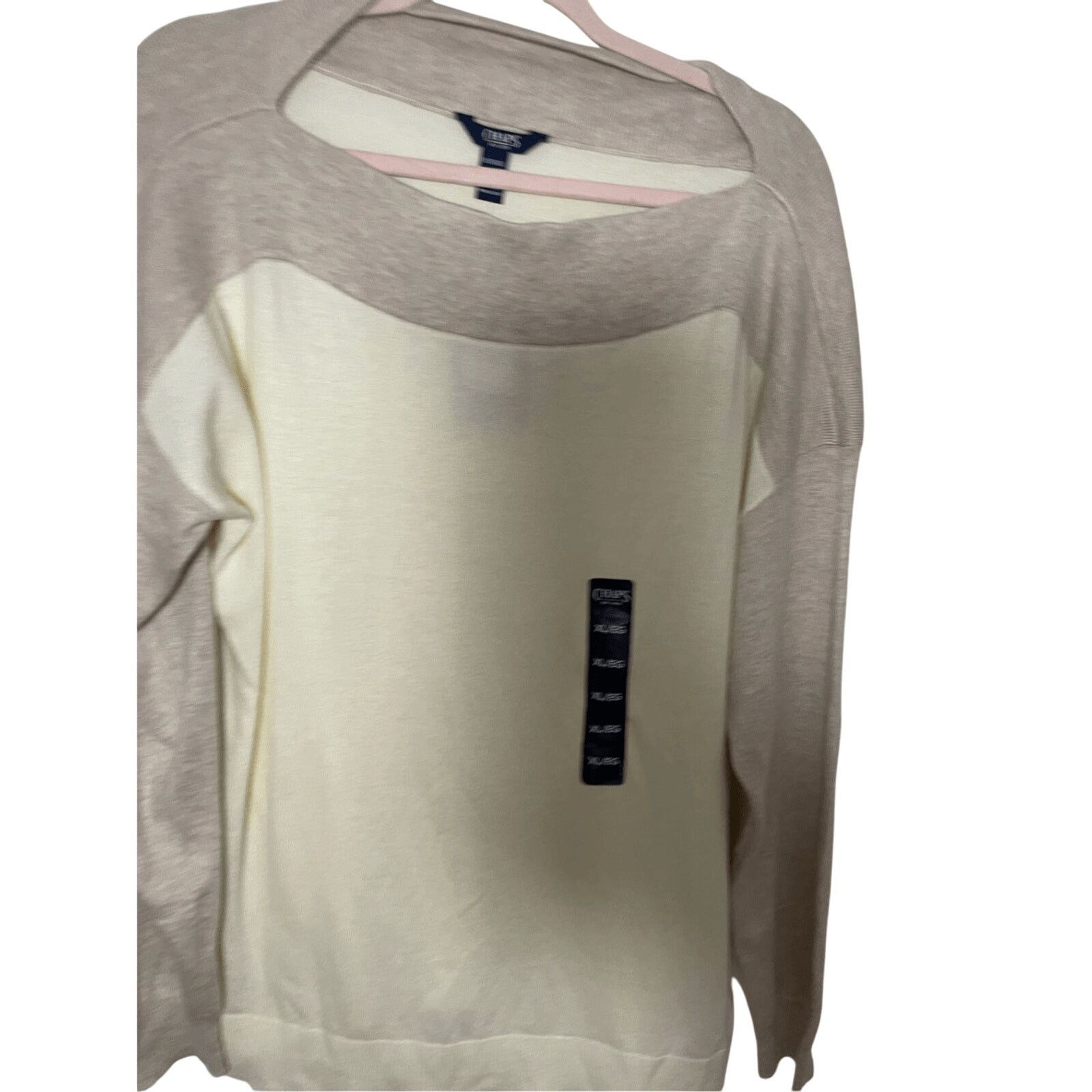 Chaps NWT Chaps Ivory Sweater Old Money Quiet Luxury Neutral XL Size XL / US 12-14 / IT 48-50 - 4 Thumbnail