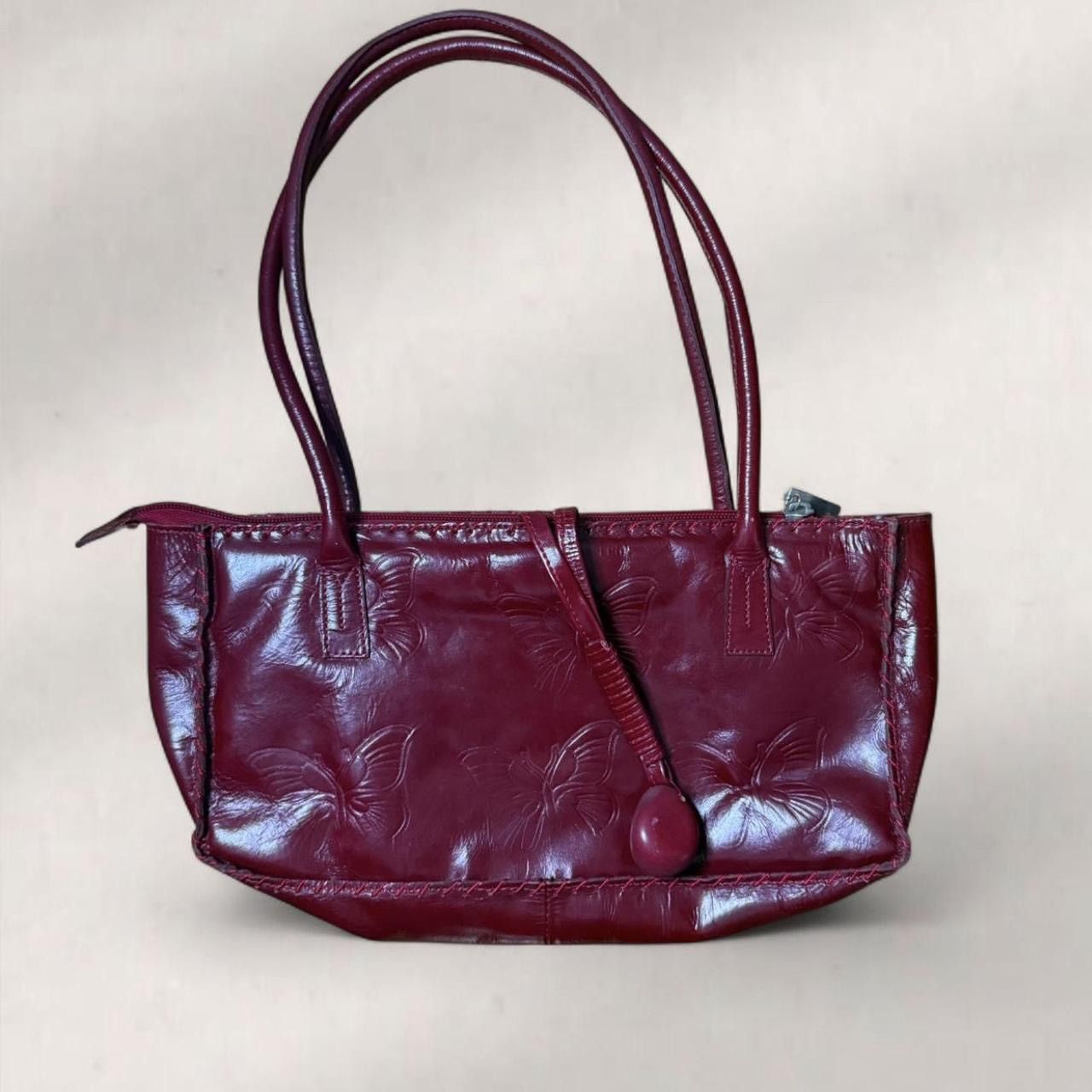 Other Y2k red leather butterfly handbag with adjustable strap Size ONE SIZE - 1 Thumbnail