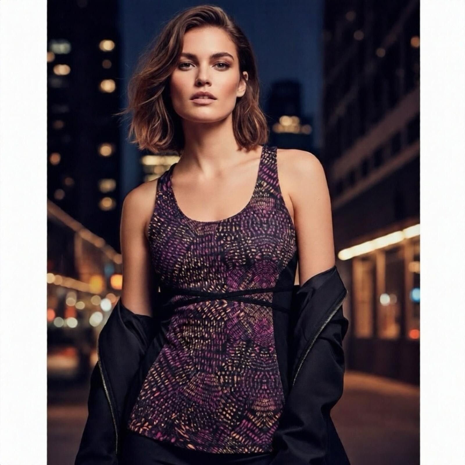 Other Athleta Printed Tank Top with Crisscross Back Size S / US 4 / IT 40 - 1 Thumbnail