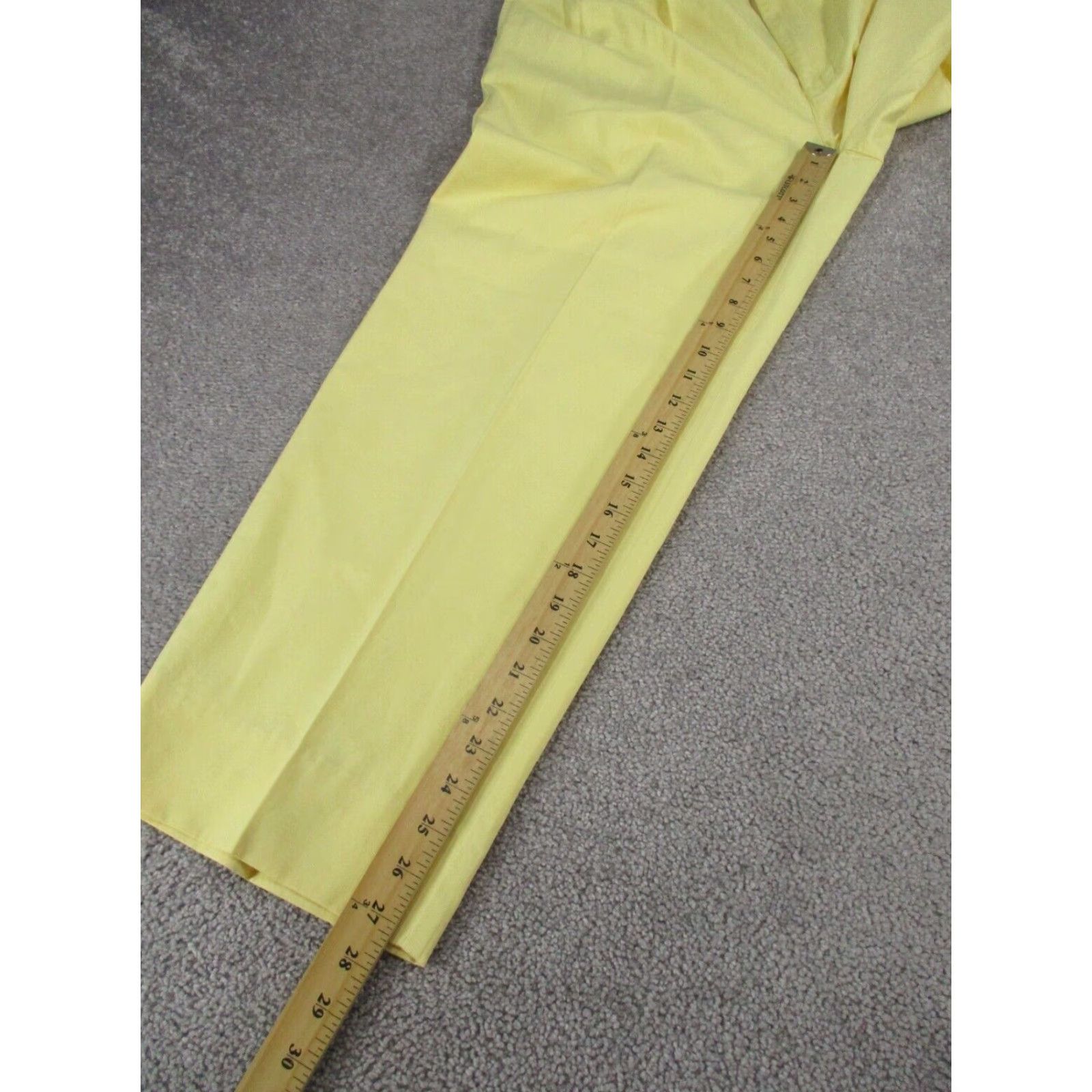 Polo Ralph Lauren VINTAGE Polo Ralph Lauren Pants Mens 33 Yellow Pleated Cotton Dress Pants 90s Preppy USA Mens Size US XS / EU 42 / 0 - 5 Thumbnail