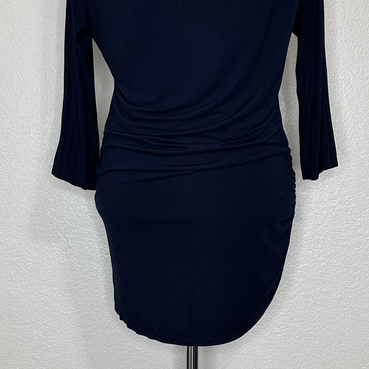 Michael Stars Michael Stars Cowl Neck Stretch Jersey Knit Mini Dress Size L / US 10 / IT 46 - 3 Thumbnail