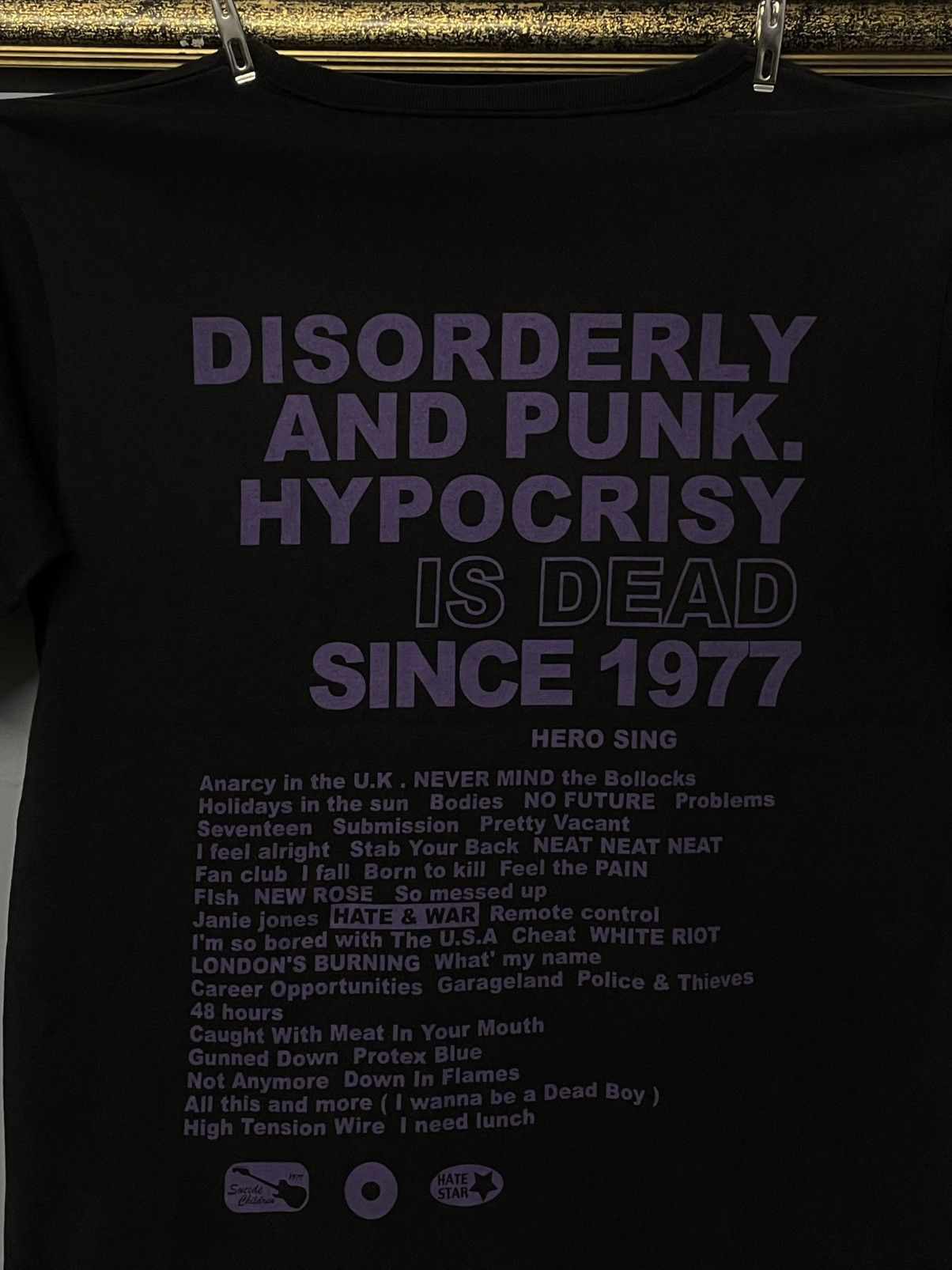Designer × Japanese Brand × Vintage Vintage 90s Japan Designer Anarchy True Disorderly Punk Tee Size US S / EU 44-46 / 1 - 3 Thumbnail
