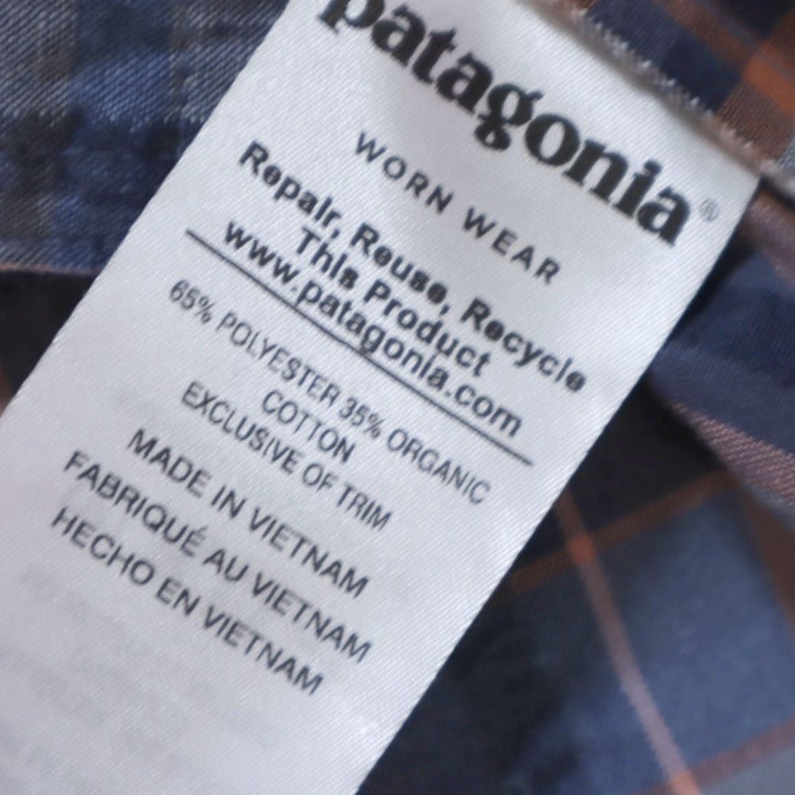 Patagonia Patagonia Men's L Indigo Plaid Button Up Shirt Puckerwear 53004 Size US L / EU 52-54 / 3 - 6 Thumbnail