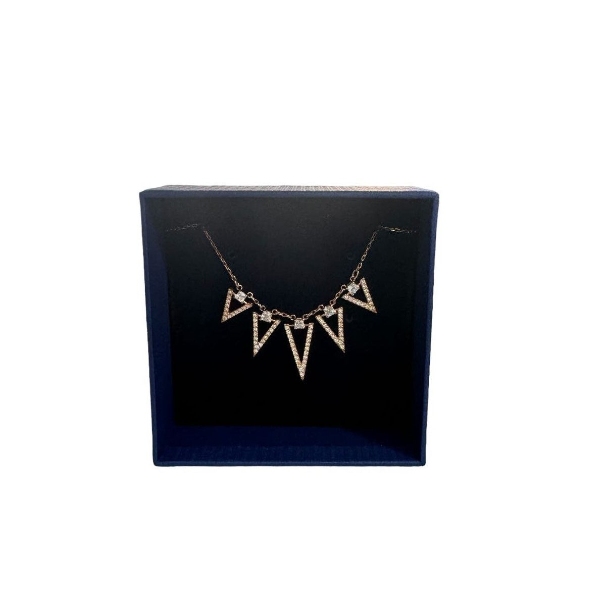 Swarovski SWAROVSKI Funk Rose Gold Tone Plated Chevron Necklace New Size ONE SIZE - 5 Thumbnail