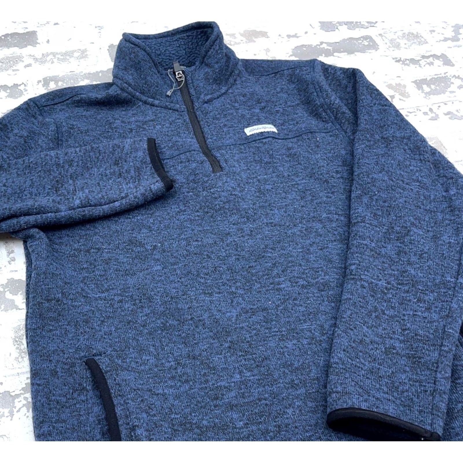 Eddie Bauer Eddie Bauer Sweater Men M Blue 1/4 Zip Pullover Knit Classic Modern Regular Fit Lightweight All Seasons Size US M / EU 48-50 / 2 - 5 Thumbnail