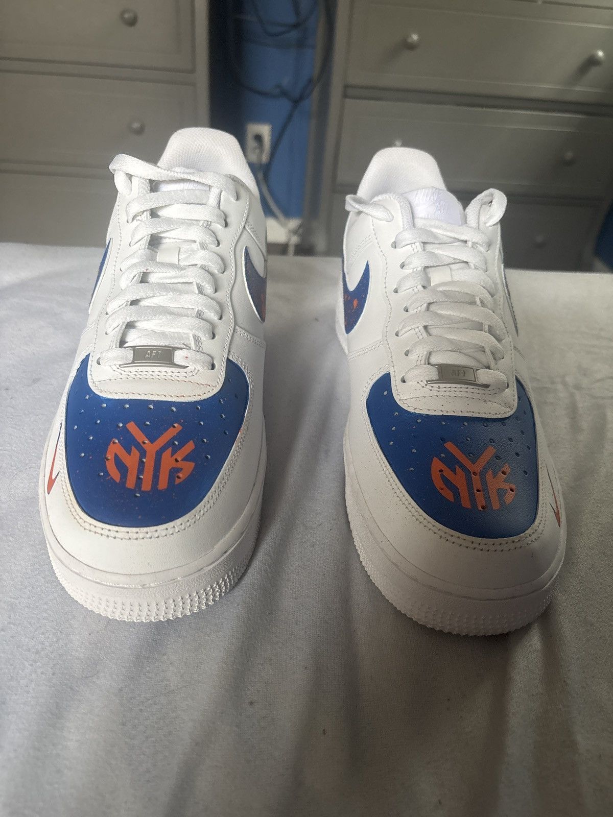 Nike Custom NY Knicks Air Force 1 ‘07 Size US 11 / EU 44 - 7 Thumbnail