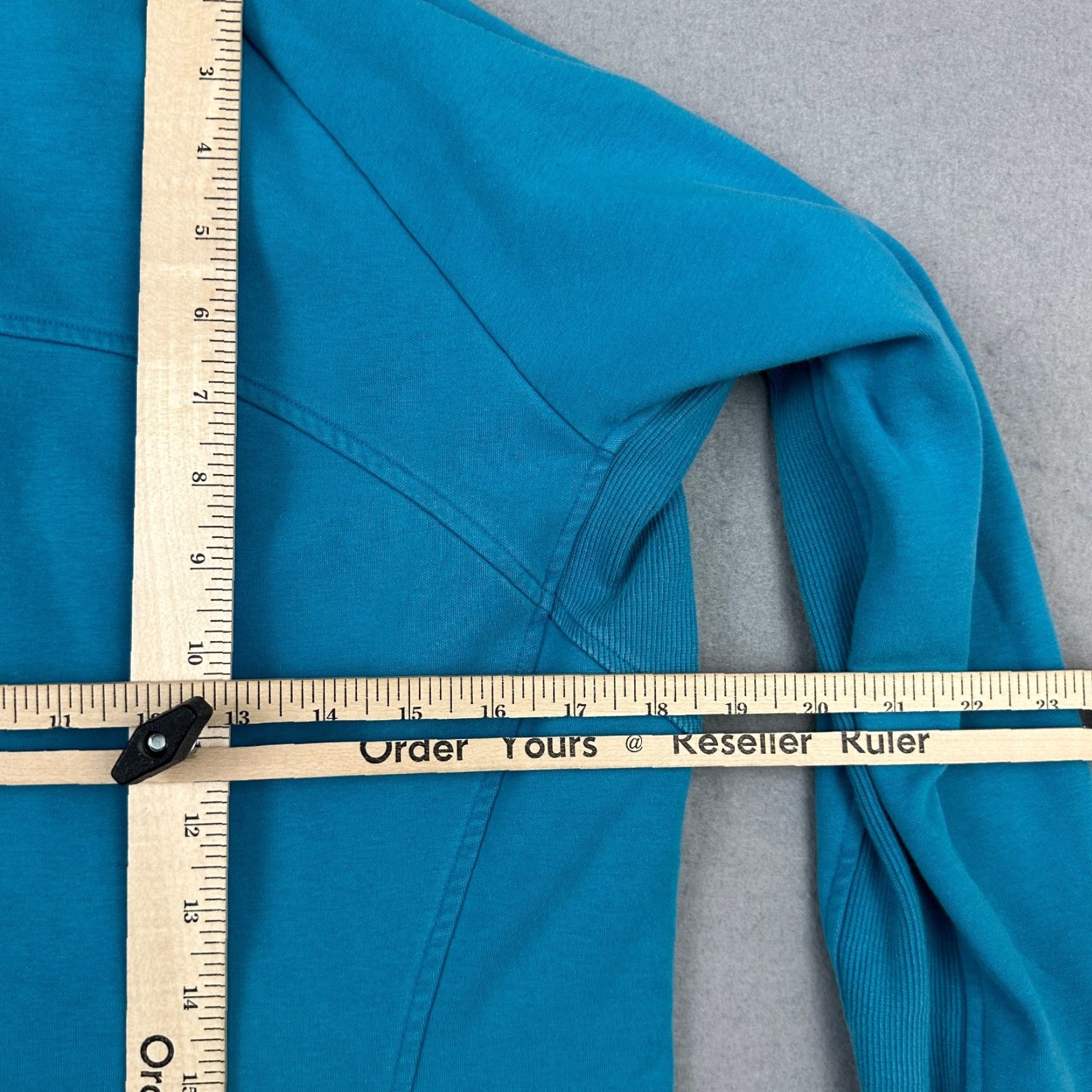 Athleta Athleta Jacket Women L Solid Teal Full Zip Hooded Pockets Stretch Athleisure Tee? Size L / US 10 / IT 46 - 7 Thumbnail