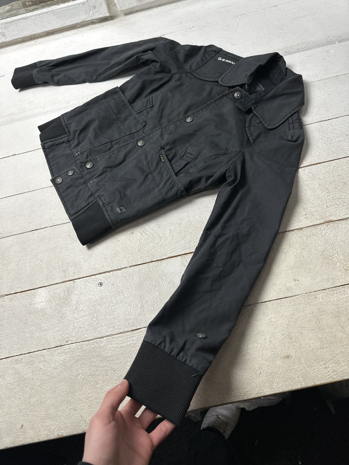 G-Star 🚨 G STAR RAW WMN Y2K Vintage Denim Zip Racing Jacket Size S / US 4 / IT 40 - 2 Thumbnail