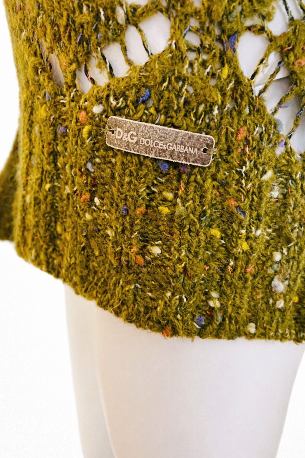 Dolce & Gabbana D&G Dolce & Gabbana Knit Sweater Net Open Crochet Pullover Size M / US 6-8 / IT 42-44 - 6 Thumbnail