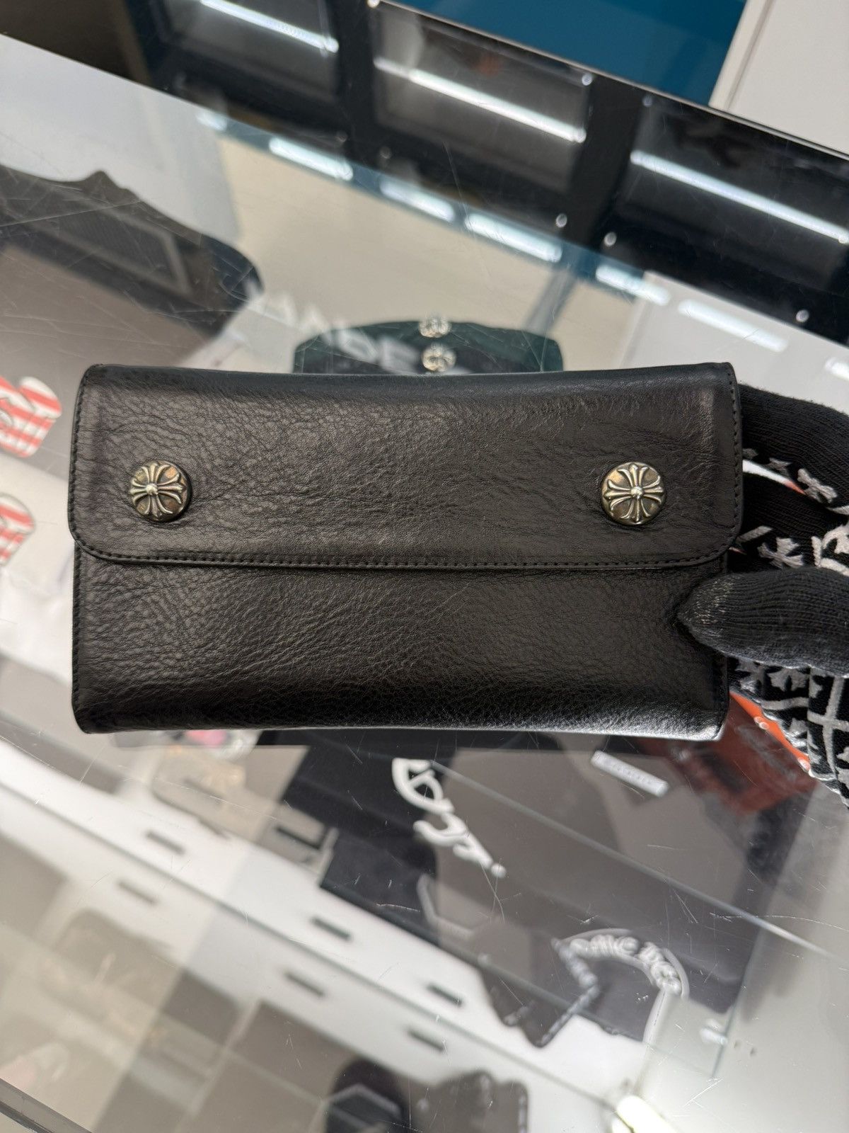 Chrome Hearts Chrome Hearts Leather Wallet Black Size ONE SIZE - 1 Thumbnail