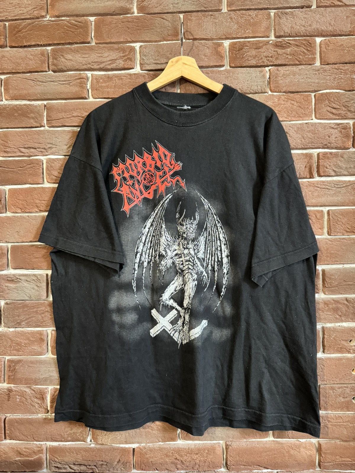 Rare Vintage 90s Morbid Angel God is Dead Metal Band Tshirt