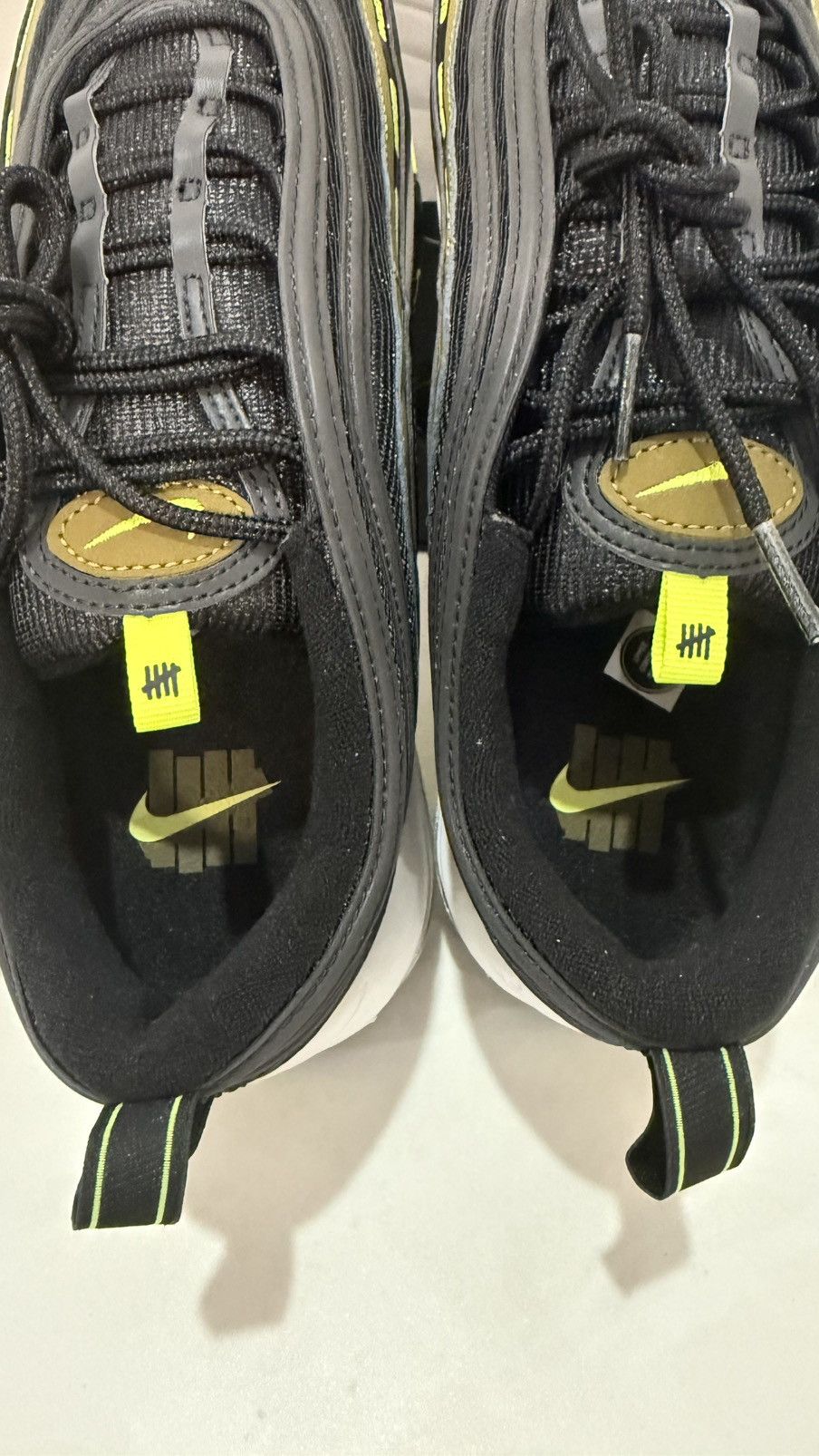 Nike × Undefeated Nike Air Max 97 x Undefeated Shoes Black/Volt Size 11 New Size US 11 / EU 44 - 7 Thumbnail