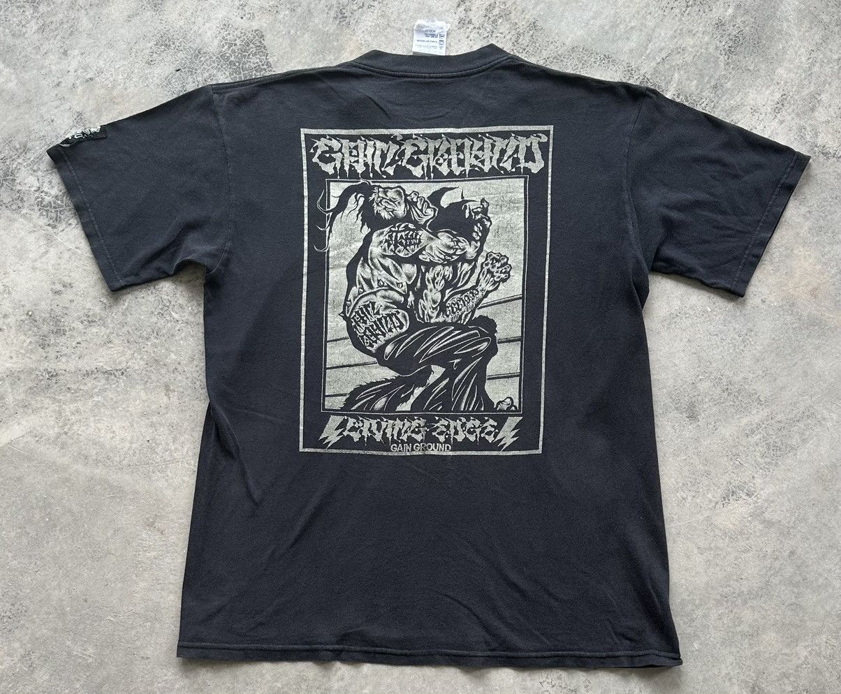 Band Tees VINTAGE GAIN GROUND PUNK SKULL HARCORE LIVING EDGE TEE Size US L / EU 52-54 / 3 - 1 Thumbnail