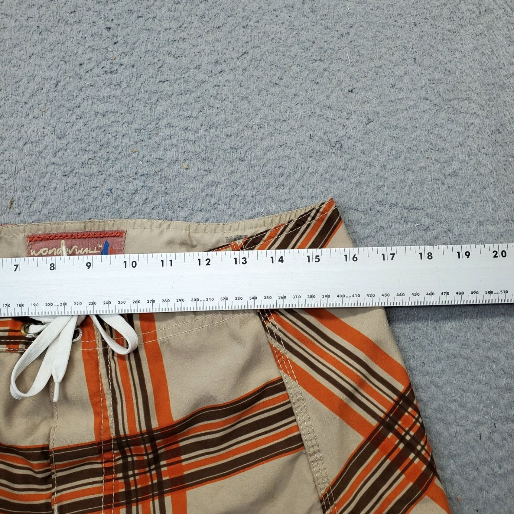 Vintage Wonderwall Mens Board Shorts 32 Multi Plaid Ocean Surfing Drawstring Waist Size US 32 / EU 48 - 5 Thumbnail