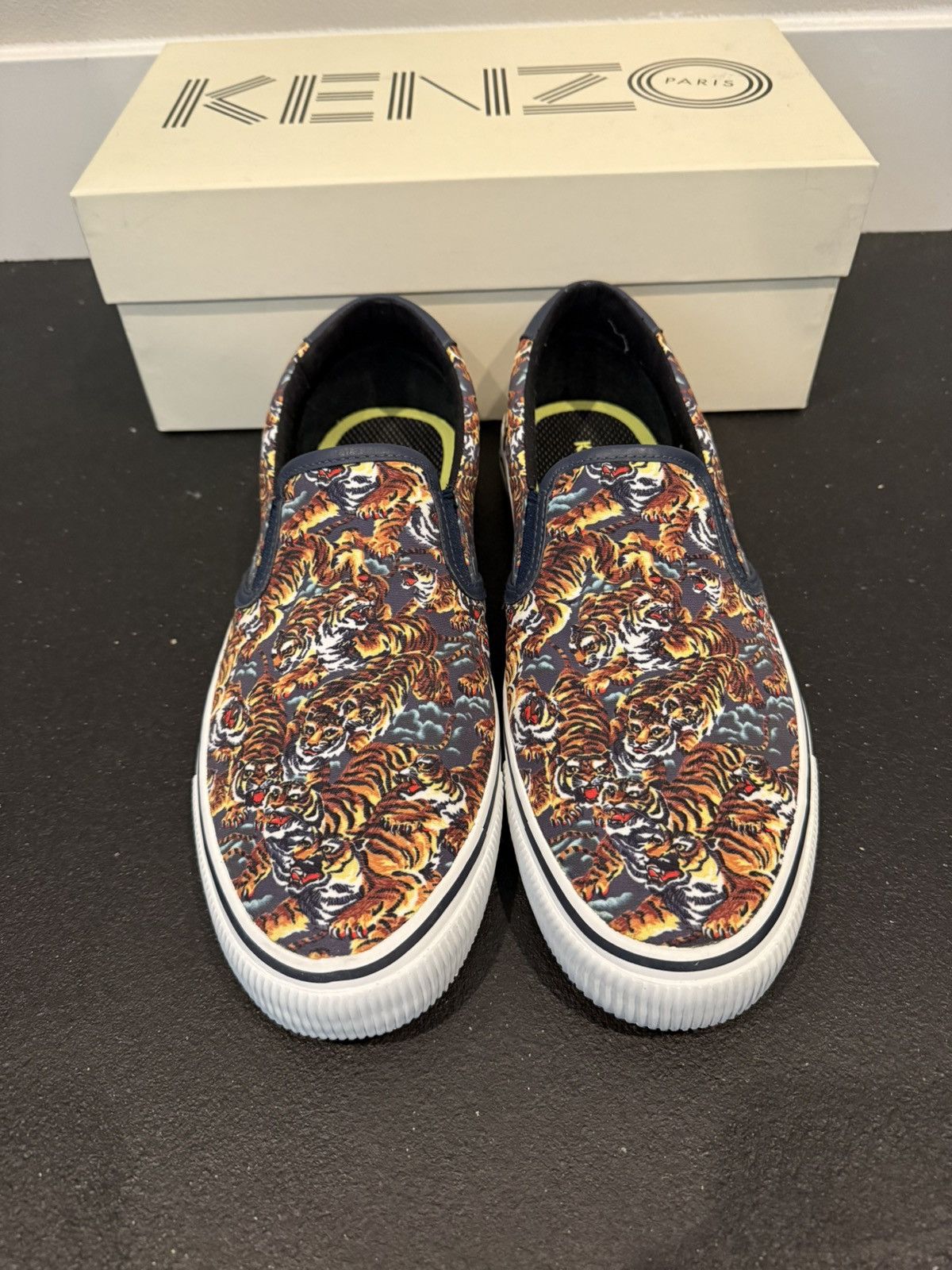 Kenzo Kenzo Paris Velvet E17 Canvas Flying Tiger Slip On Shoes Size US 11.5 / EU 44-45 - 8 Thumbnail