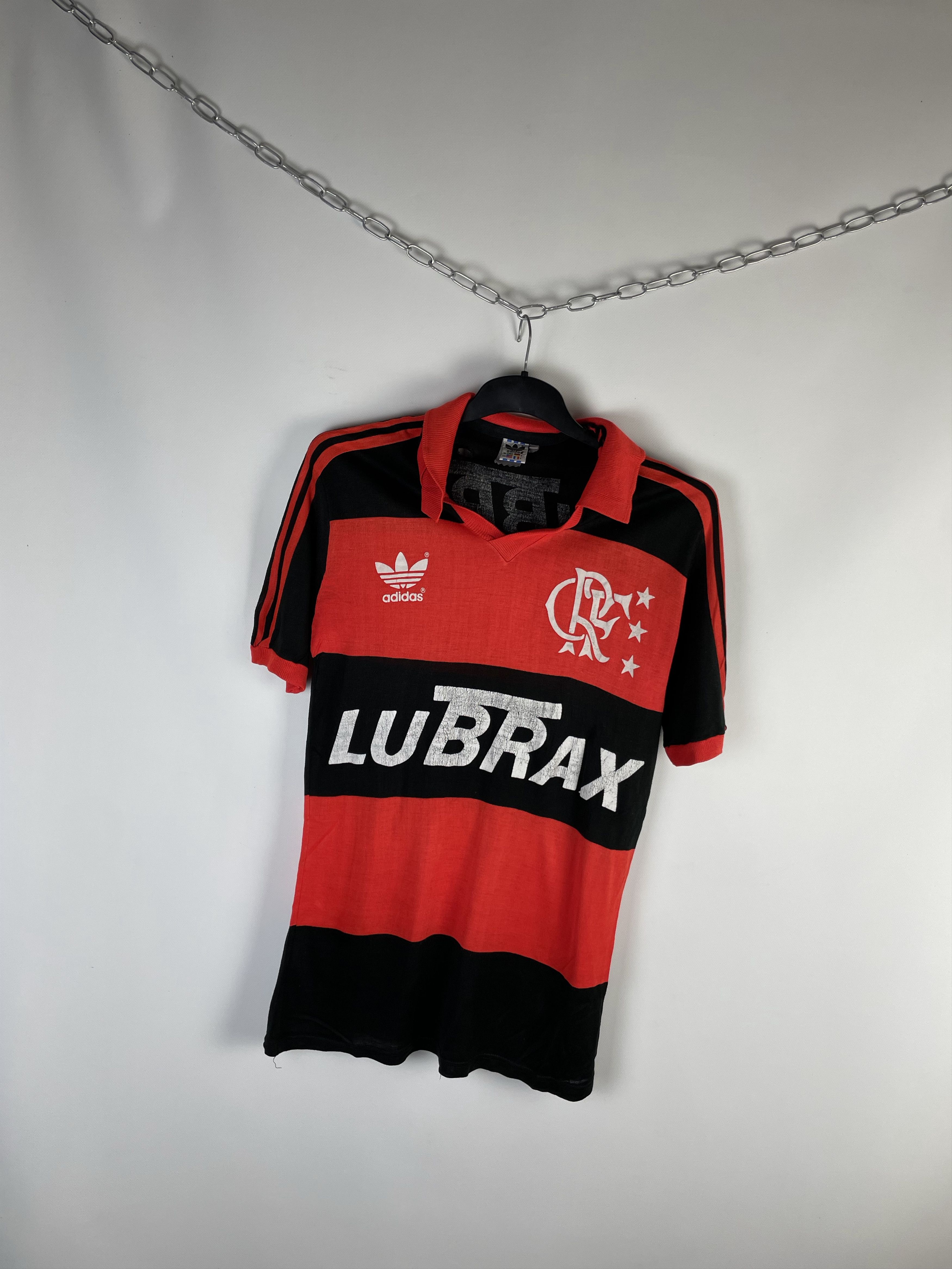 Adidas Vintage Adidas CR Flamengo 1985-1987 Size US L / EU 52-54 / 3 - 2 Thumbnail