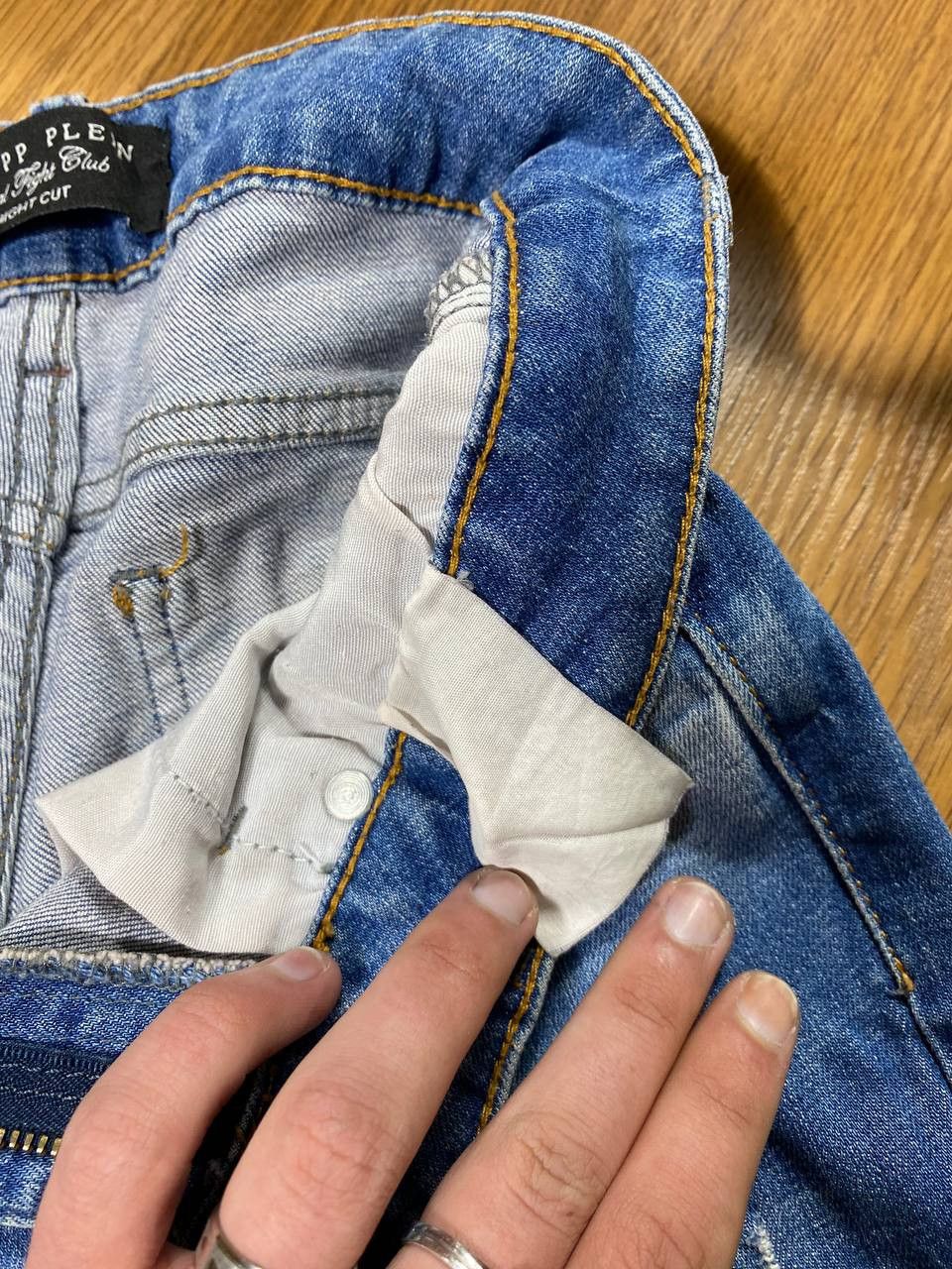 Philipp Plein Philipp Plein Distressed Denim Straight Cut Jeans Luxury Size US 28 / EU 44 - 16 Thumbnail