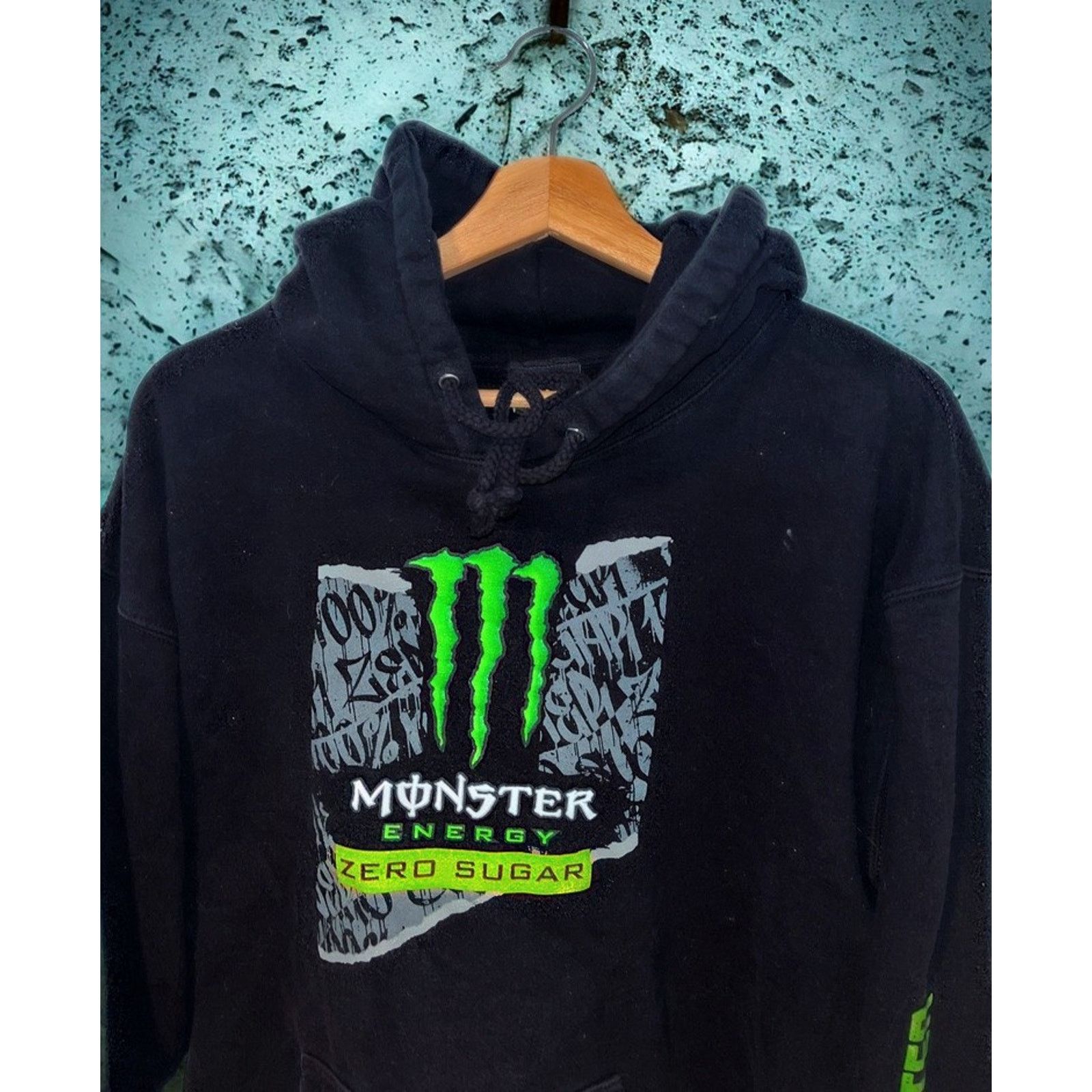 Other Monster Energy Hoodie XL Black Zero Sugar Graphic Pullover Size US XL / EU 56 / 4 - 3 Thumbnail