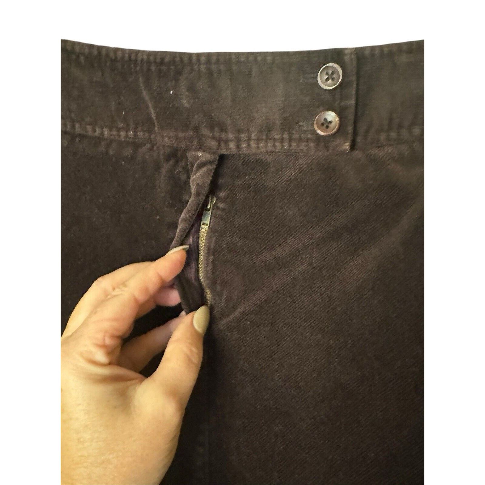 Other Harold’s Corduroy Skirt Chocolate Brown Size 4 Stretchy Size 27" / US 4 / IT 40 - 4 Thumbnail