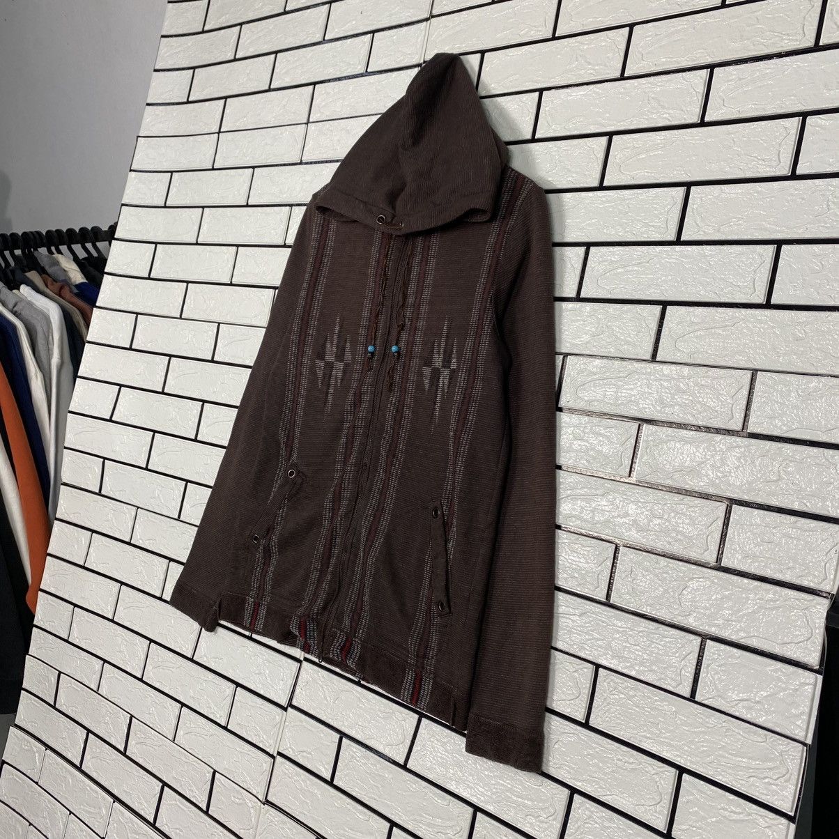 Japanese Brand 📌Herritage Stone Navajo Chimayo Zipper Hoodie Native Design Size US M / EU 48-50 / 2 - 3 Thumbnail