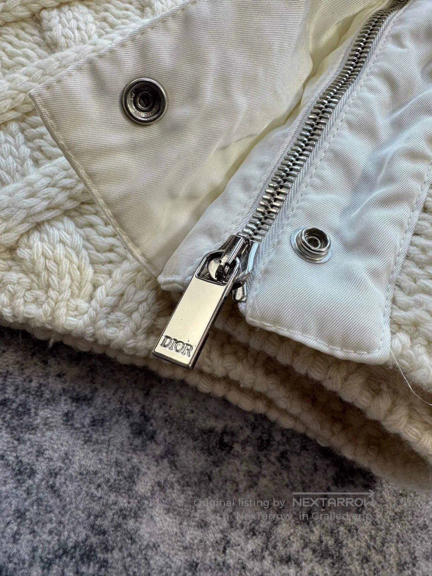 Dior Dior Heavy-Duty Rose Embroidery Wool Cashmere Sweater| Size L / US 10 / IT 46 - 5 Thumbnail