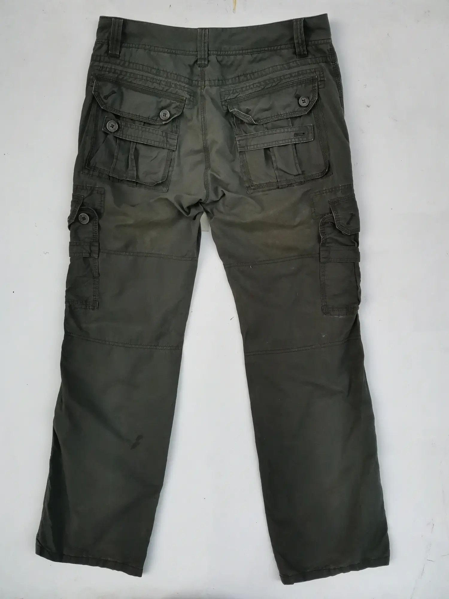 Japanese Brand Rare!!! Maru Khakis Tactical Cargo Multipocket Pants Size US 34 / EU 50 - 2 Thumbnail