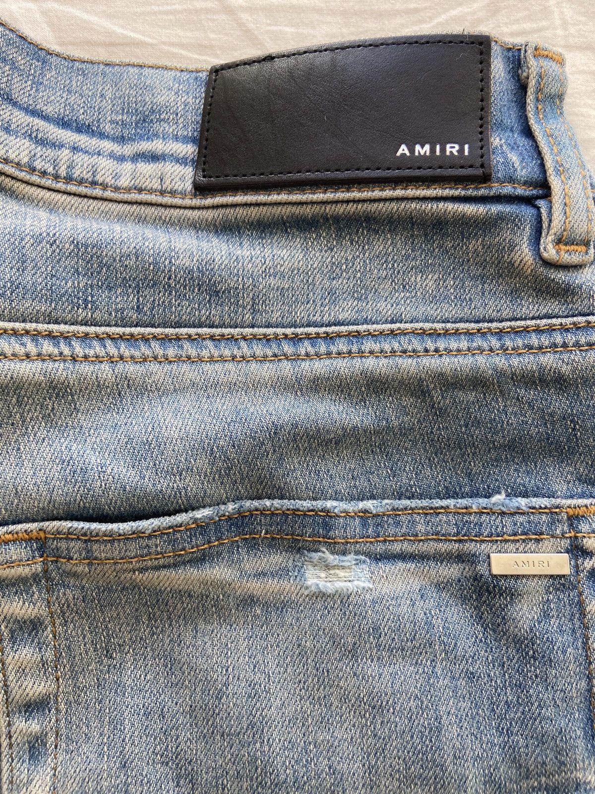 Amiri AMIRI Black Patch- 222 PXMD001: MX1 Size US 32 / EU 48 - 9 Thumbnail
