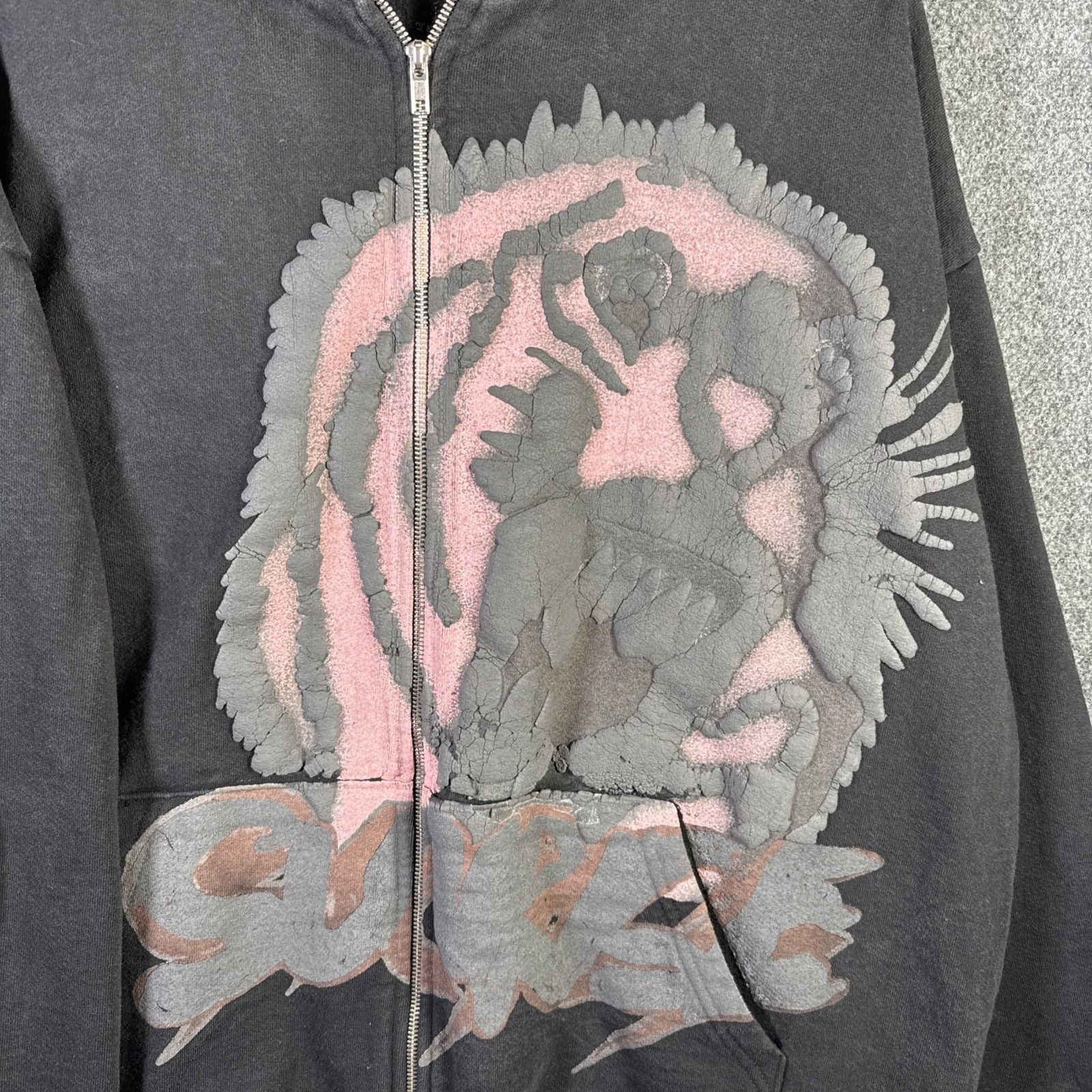 Travis Scott Cactus Jack X Fragment Hoodie Mens 2XL Black Zip Up Surge Size US XXL / EU 58 / 5 - 2 Thumbnail