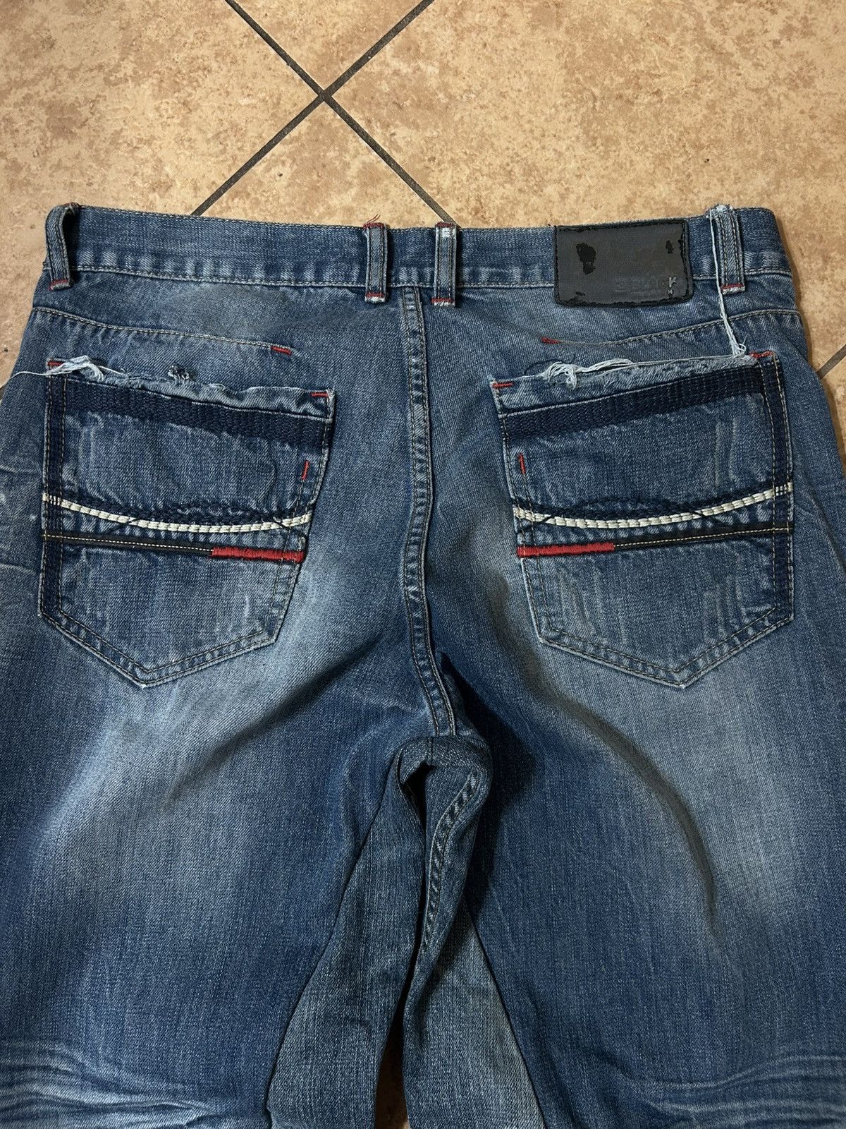 Other upcycled jeans Size US 34 / EU 50 - 4 Thumbnail