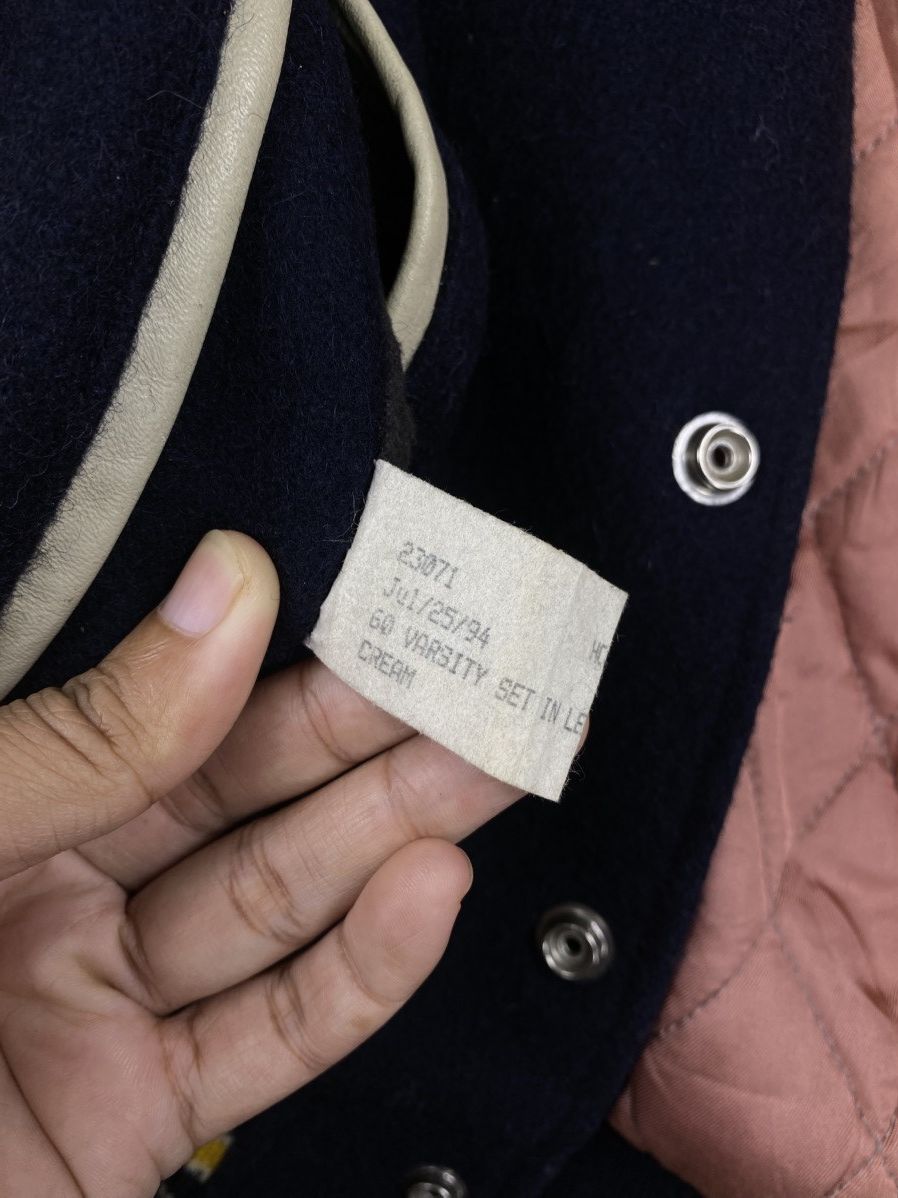 Golden Bear 🔥Vintage 80s Golden Bear Leather Sleeve Varsity Jacket Size US M / EU 48-50 / 2 - 9 Thumbnail