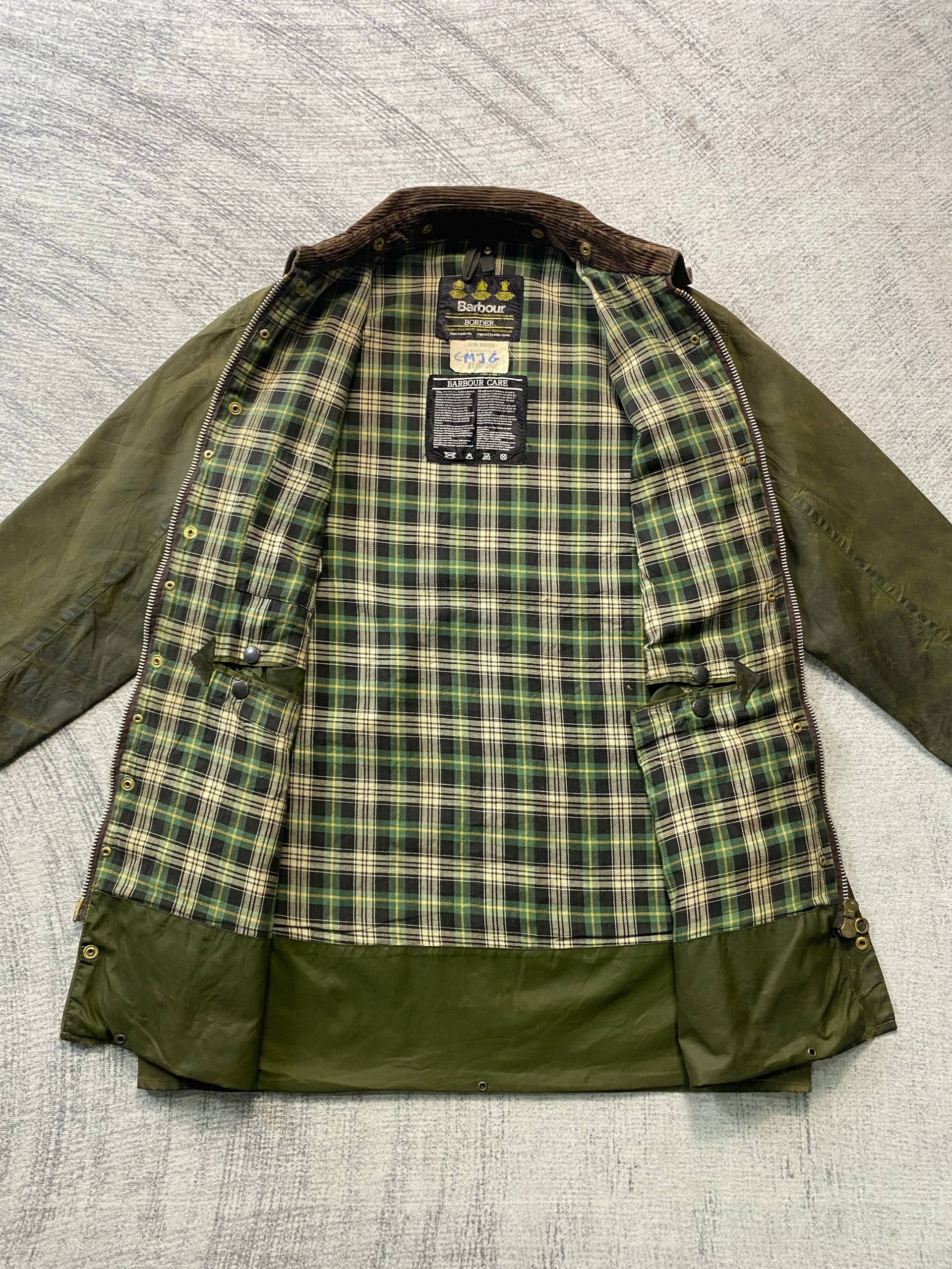 Barbour Vintage Barbour Border Waxed Jacket Size US L / EU 52-54 / 3 - 12 Thumbnail