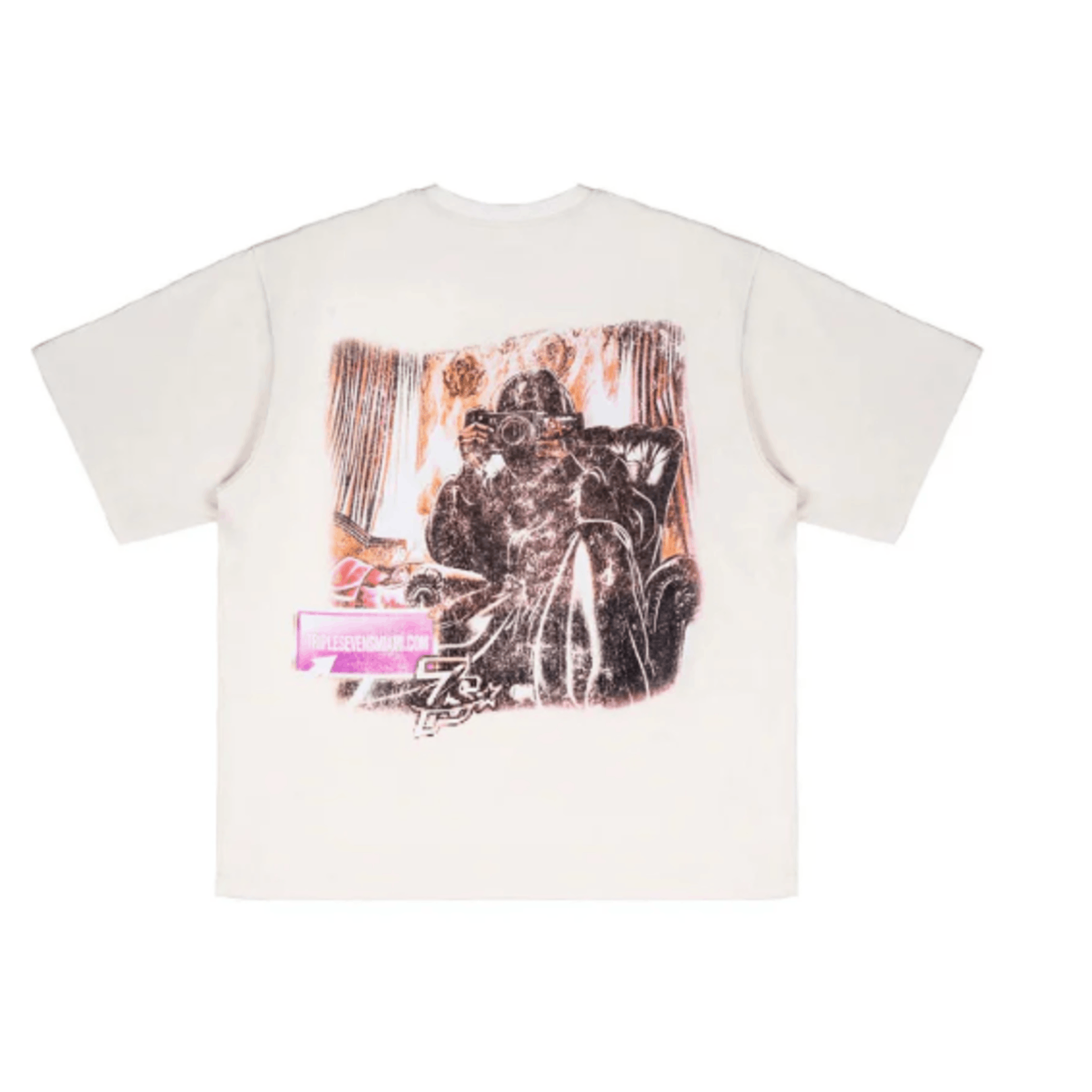 TRIPLE SEVENS Triple Sevens Film Tee Cream Size MEDIUM Size US M / EU 48-50 / 2 - 2 Thumbnail