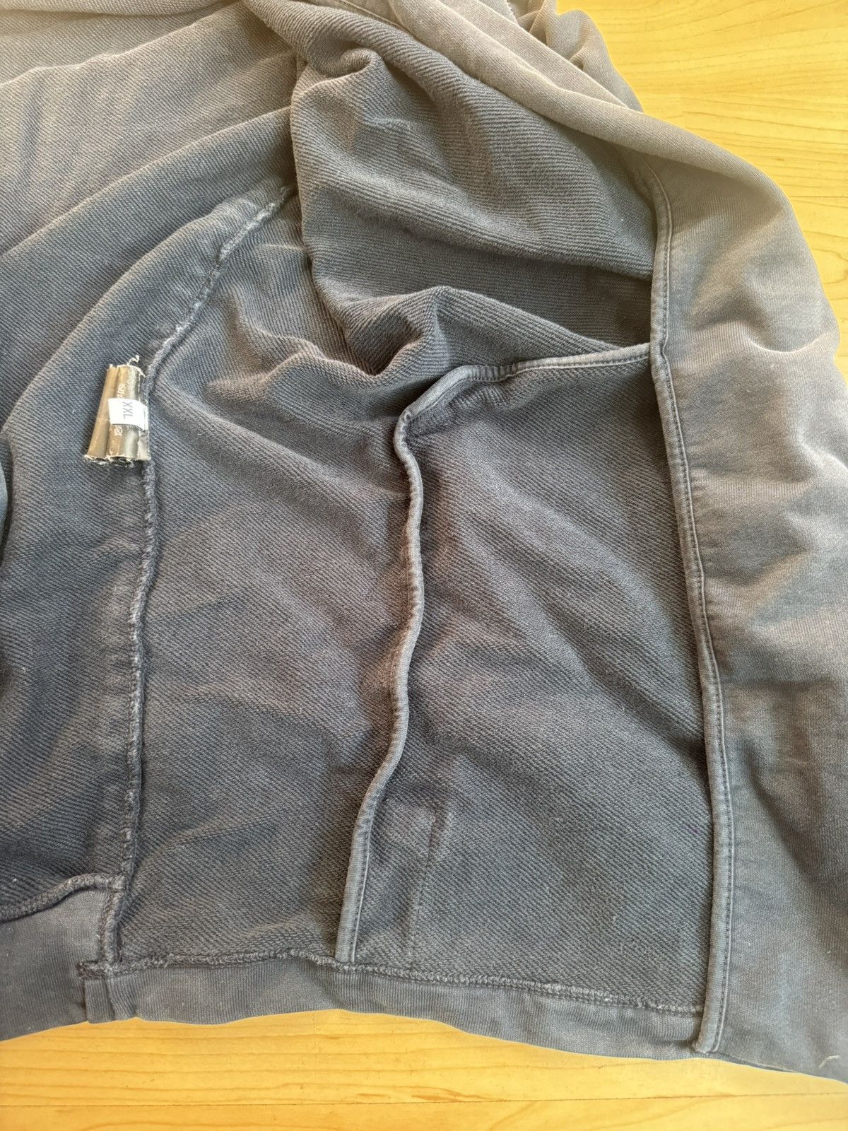 Balenciaga Balenciaga Charcoal Black Zip Up Hoodie Size US XXL / EU 58 / 5 - 6 Thumbnail