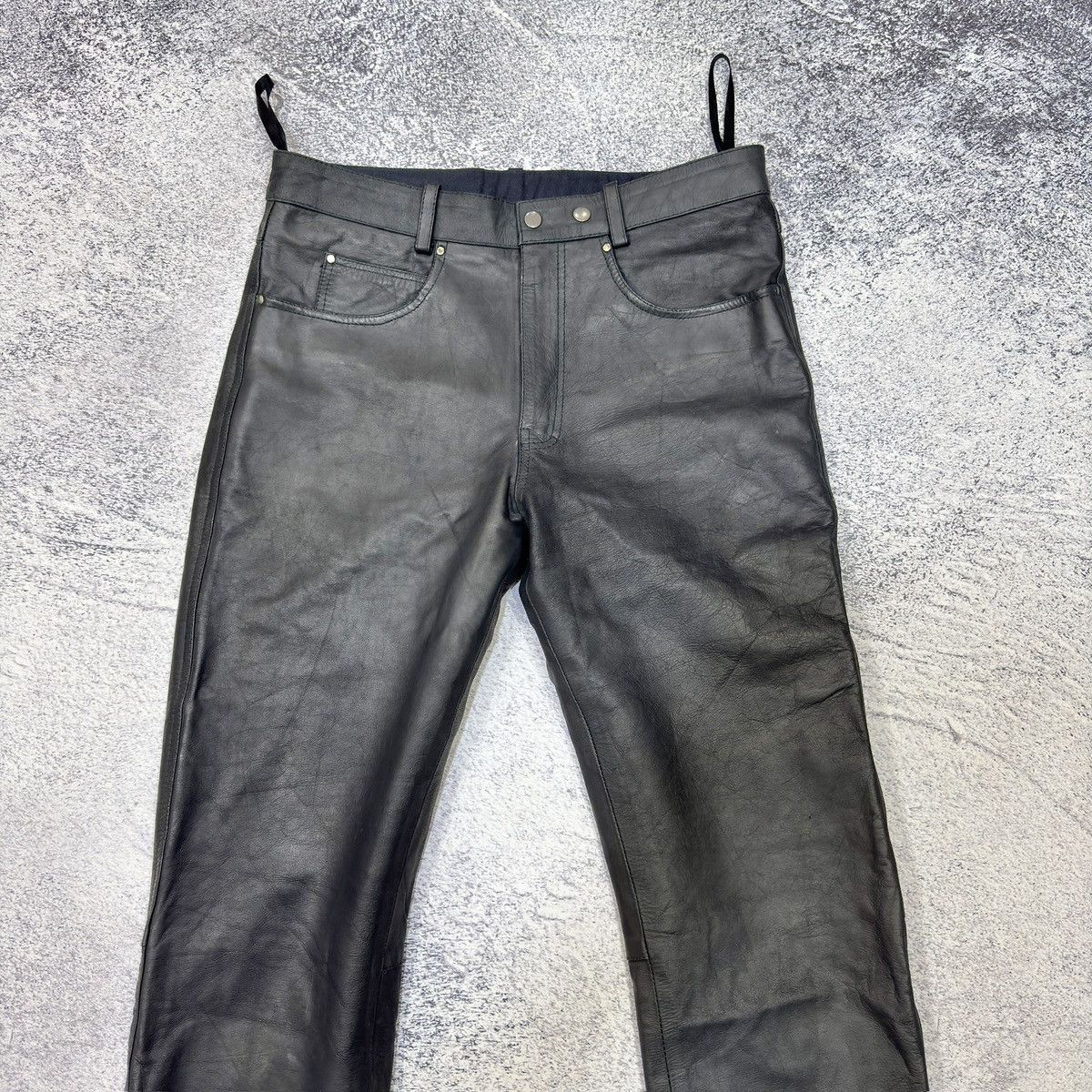 Genuine Leather Held The Emotion Black Genuine Leather Pants 32 size M Size US 32 / EU 48 - 3 Thumbnail