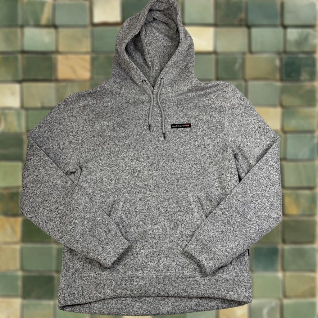 Quiksilver Quiksilver Hoodie Men Pullover Fleece Hooded Gray M Medium Heather Light Gr... Size US M / EU 48-50 / 2 - 1 Thumbnail