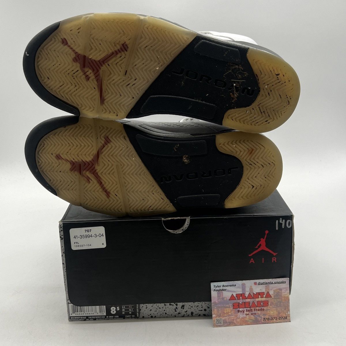 Jordan Brand Air Jordan 5 white cement Size US 8.5 / EU 41-42 - 7 Thumbnail