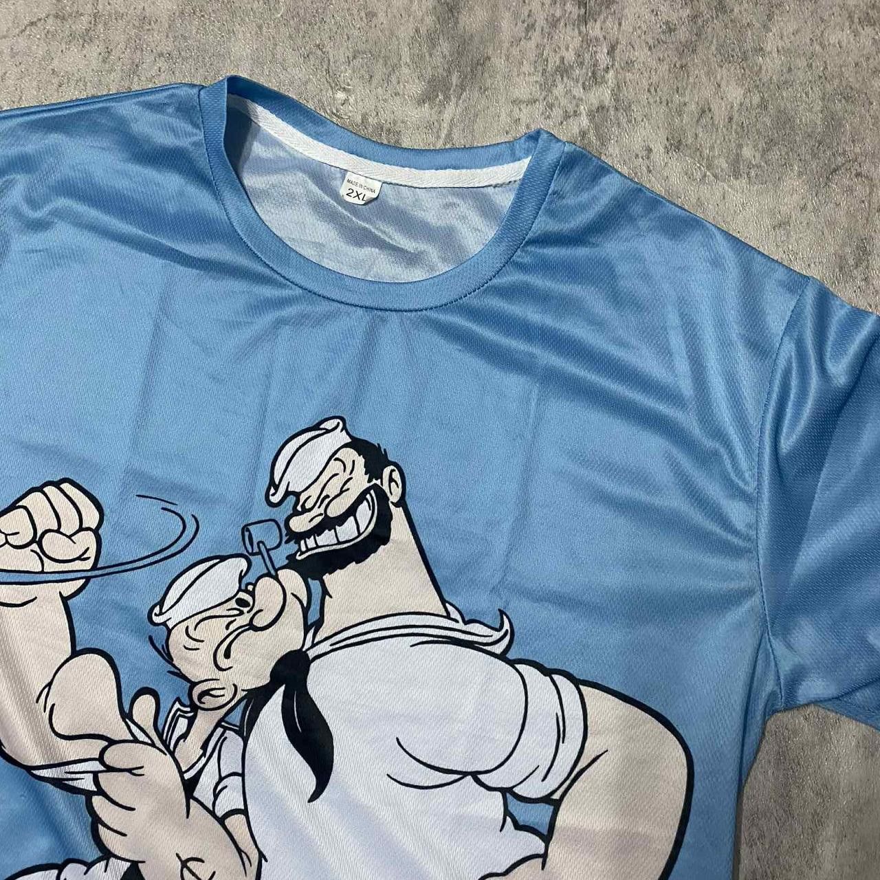 Other Blue Popeye cartoon T-shirt #cartoon Size US XXL / EU 58 / 5 - 2 Thumbnail