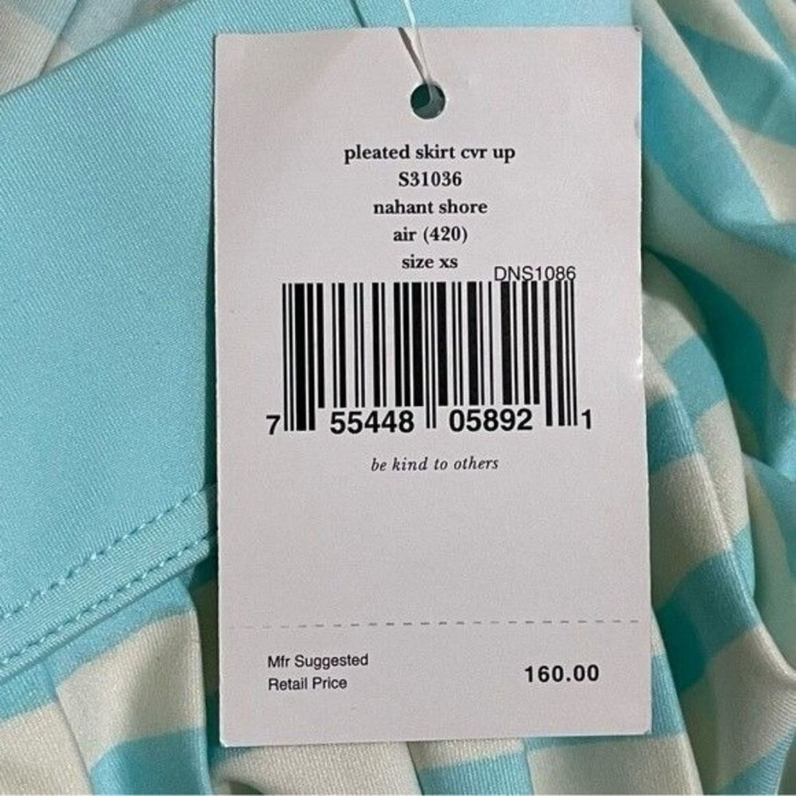 Kate Spade Kate Spade Coverup Skirt XS NWT Nahant Shore Blue White Size ONE SIZE - 15 Thumbnail