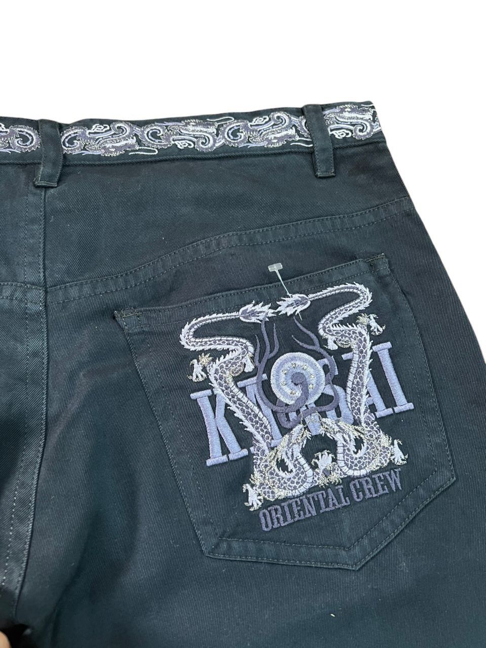 Kansai Yamamoto Kansai Man Dragon Embroidered Pants Size US 32 / EU 48 - 12 Thumbnail