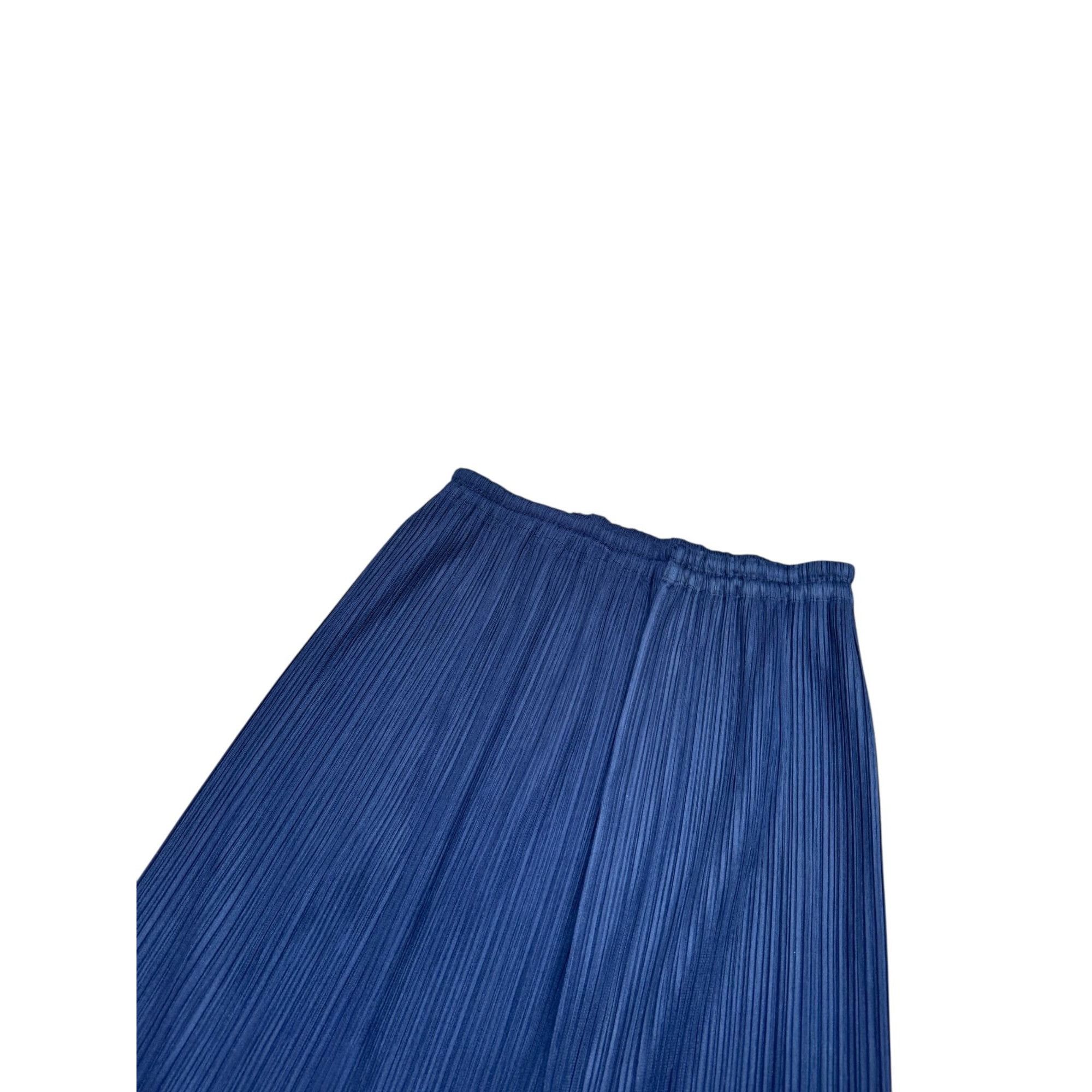 Issey Miyake Navy Pleats Please Skirt Size 30" / US 8 / IT 44 - 2 Thumbnail