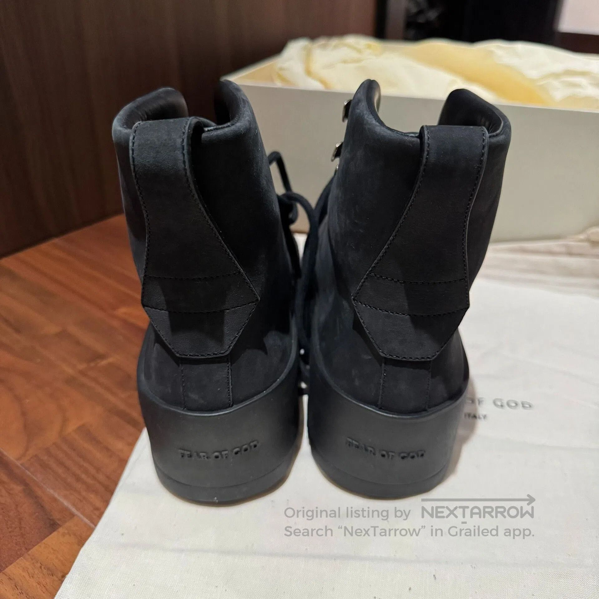 FOG Fear of God Leather Military Boots. Size US 6 / EU 39 - 4 Thumbnail
