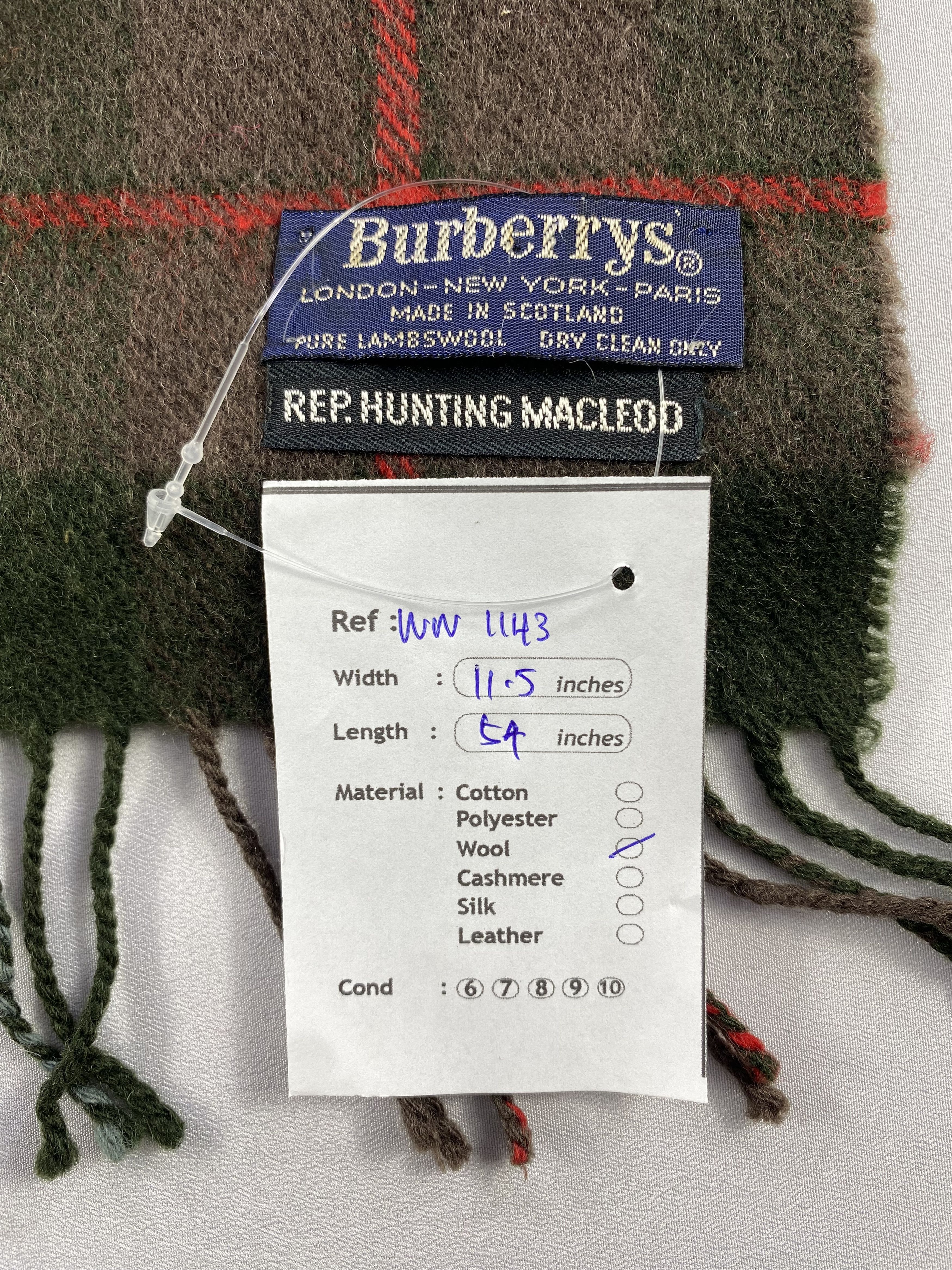 Burberry × Vintage Burberry Scarf / Muffler / Neckwear - WW1143 Size ONE SIZE - 6 Thumbnail