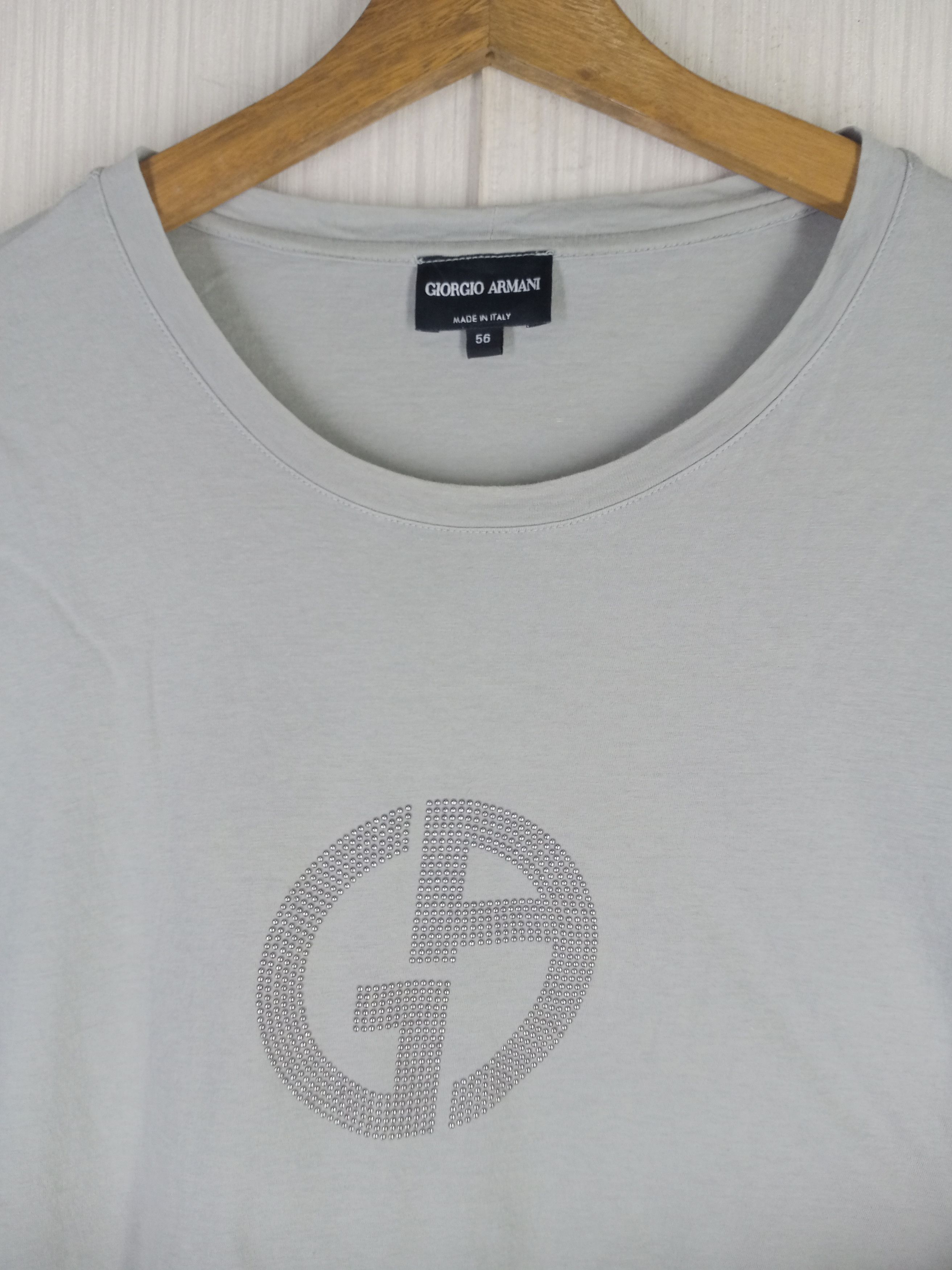 Emporio Armani × Giorgio Armani Rare Vintage Giorgio Armani Tshirt Size L / US 10 / IT 46 - 10 Thumbnail