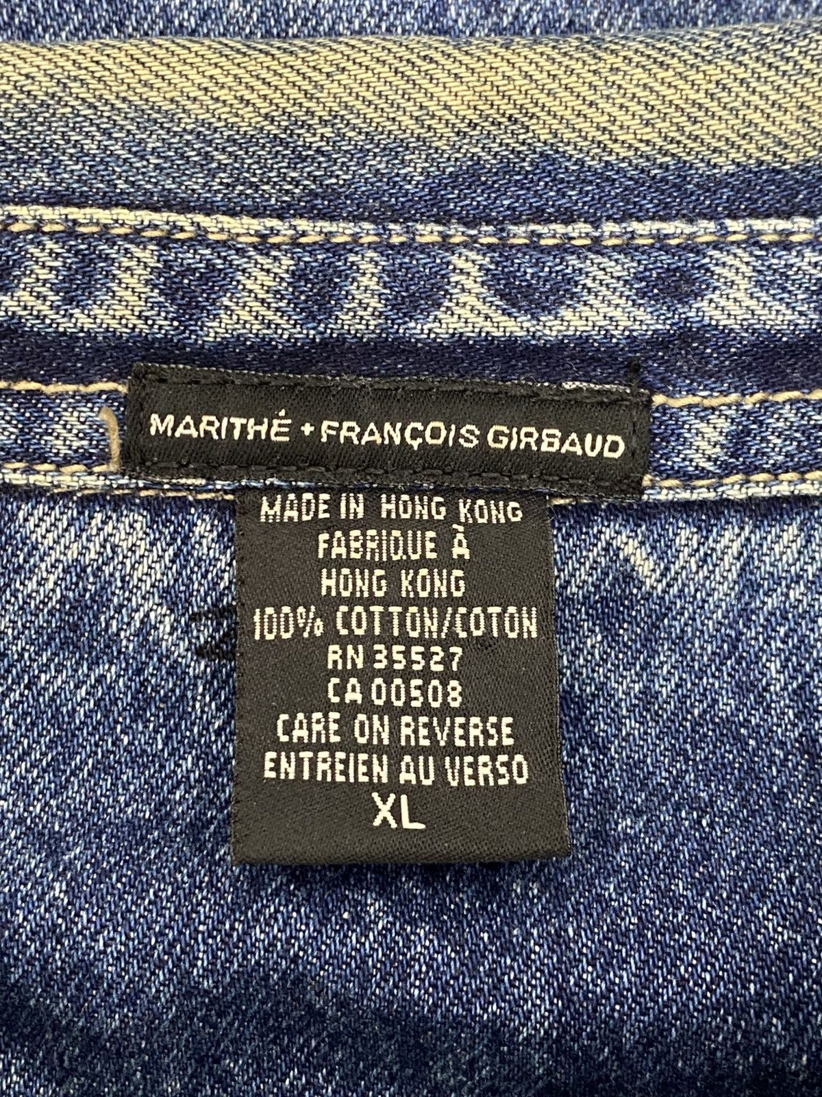 Marithe + Francois Girbaud Marithe Francois Girbaud Vintage Faded Oversized Denim Jacket Size US XL / EU 56 / 4 - 3 Thumbnail