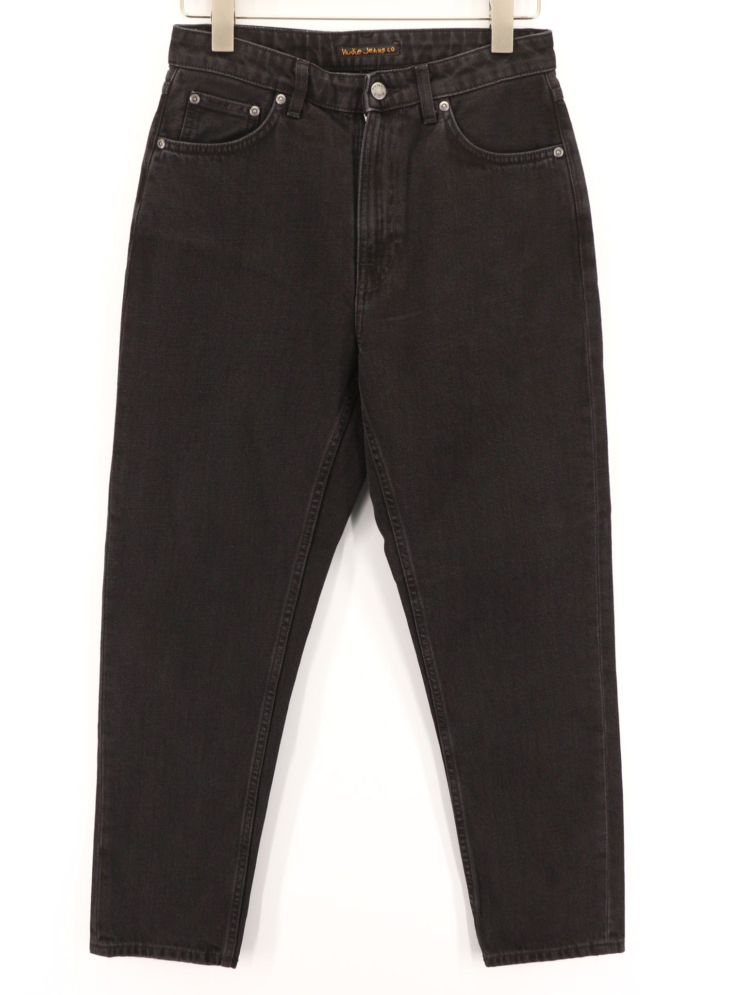Nudie Jeans BREEZY BRITT W29/L28 Black Worn Zip Logo Cotton 80687 Size 29" - 1 Thumbnail