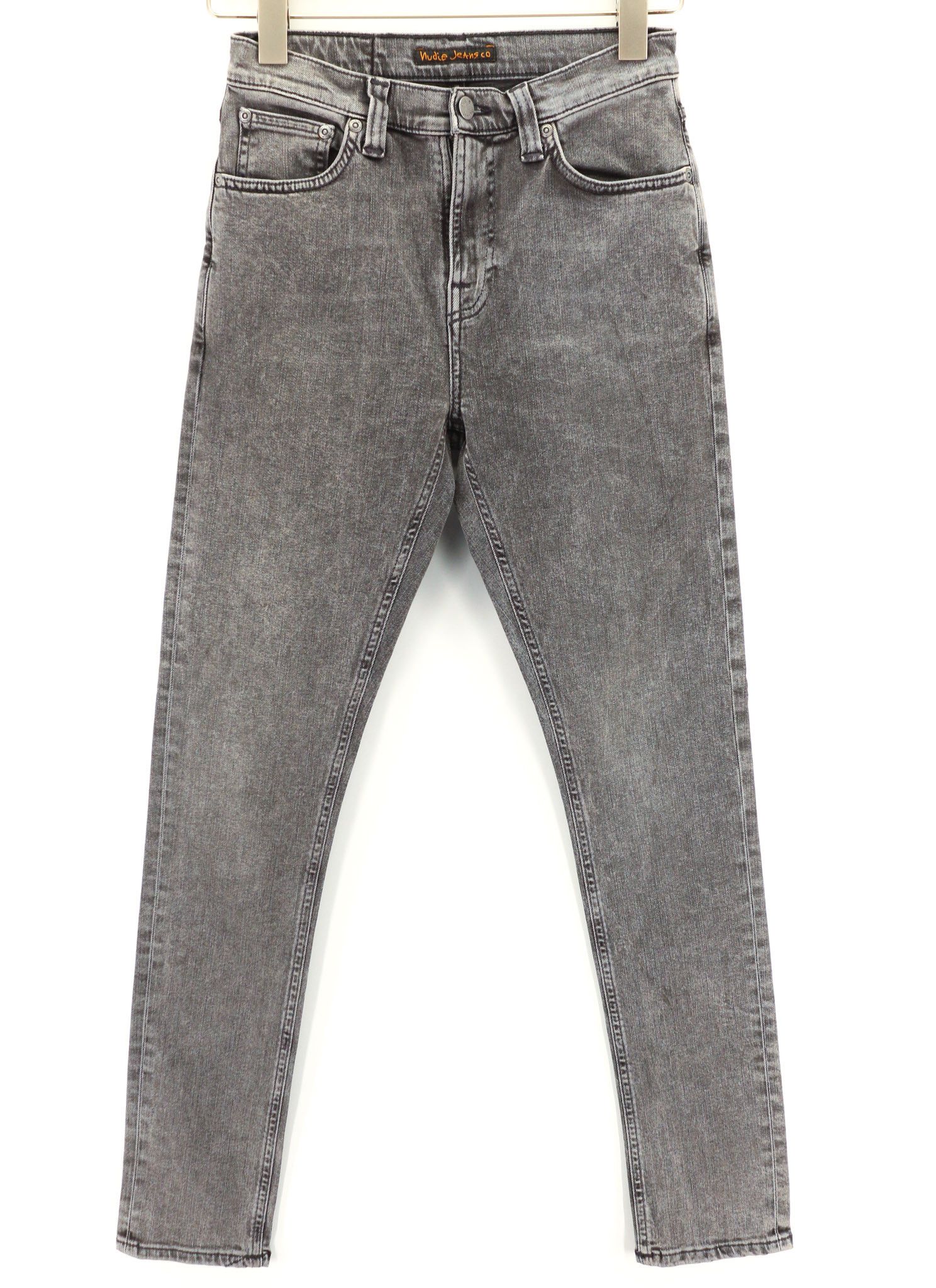 Nudie Jeans PIPE LED W27/L30 Skinny Stretch Grey Marble Jeans 80589 Size 27" / US 4 / IT 40 - 1 Thumbnail