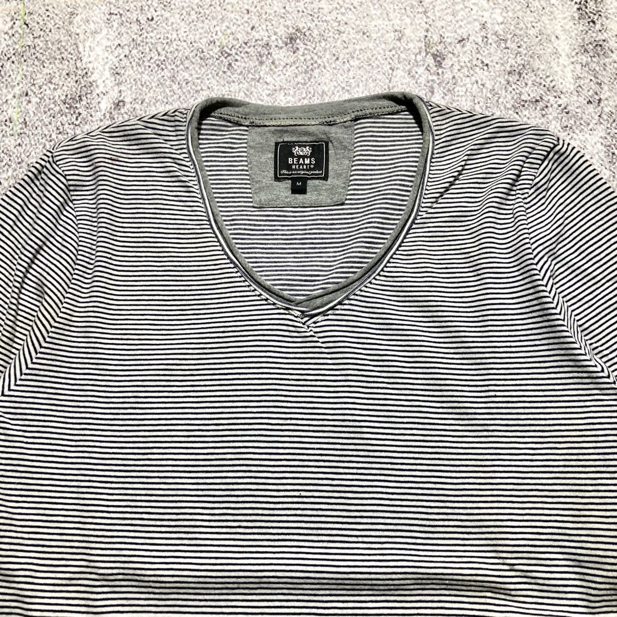 Beams Japan 2000s Beams Heart Double Layer Striped Longslevee Lgb Style Size US M / EU 48-50 / 2 - 3 Thumbnail