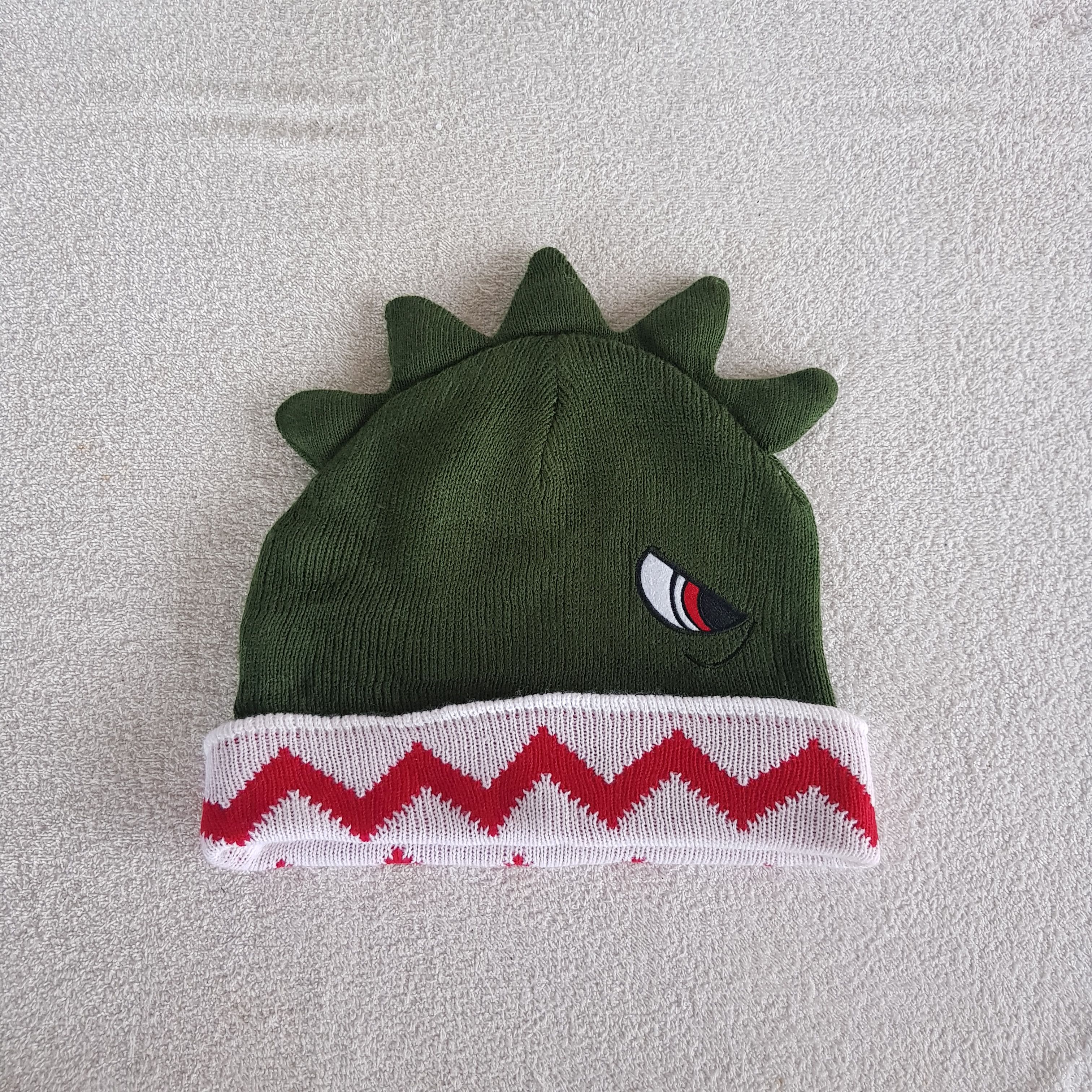 Universal Studios Vintage Jurasic Park Beanie Dinasour Funny Snow Caps Hat. Size ONE SIZE - 5 Thumbnail