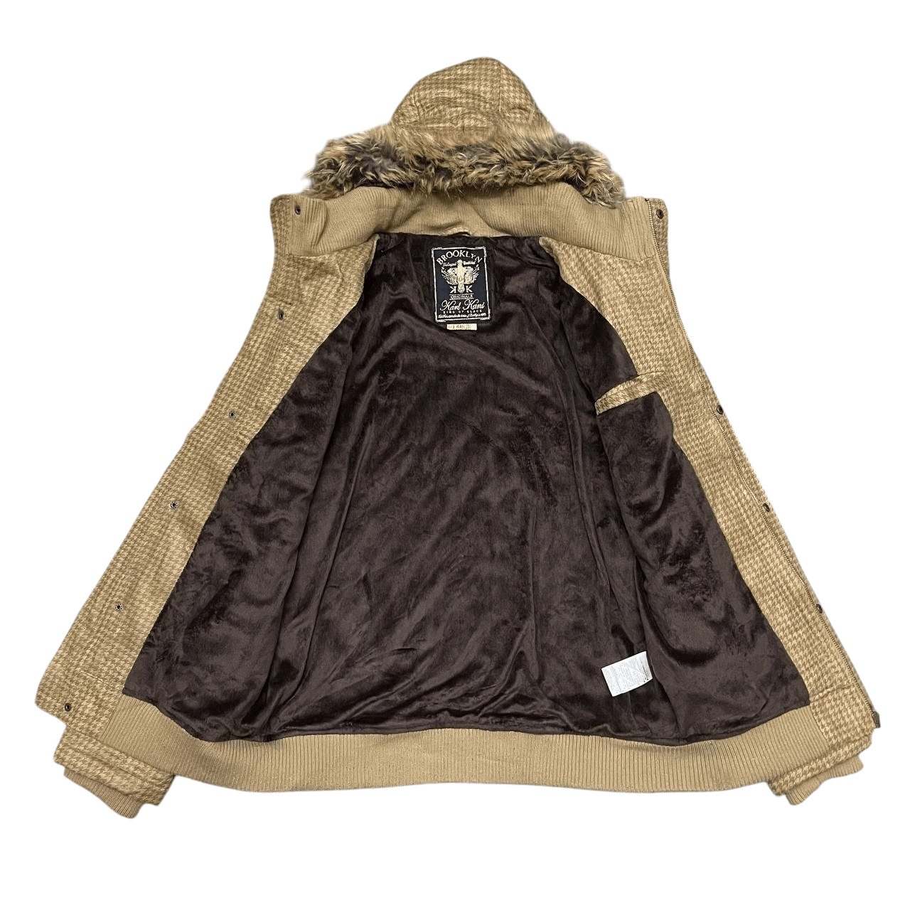 Karl Kani Vintage Karl Kani Brooklyn Quilted Puffer Fur Jacket Size US L / EU 52-54 / 3 - 8 Thumbnail