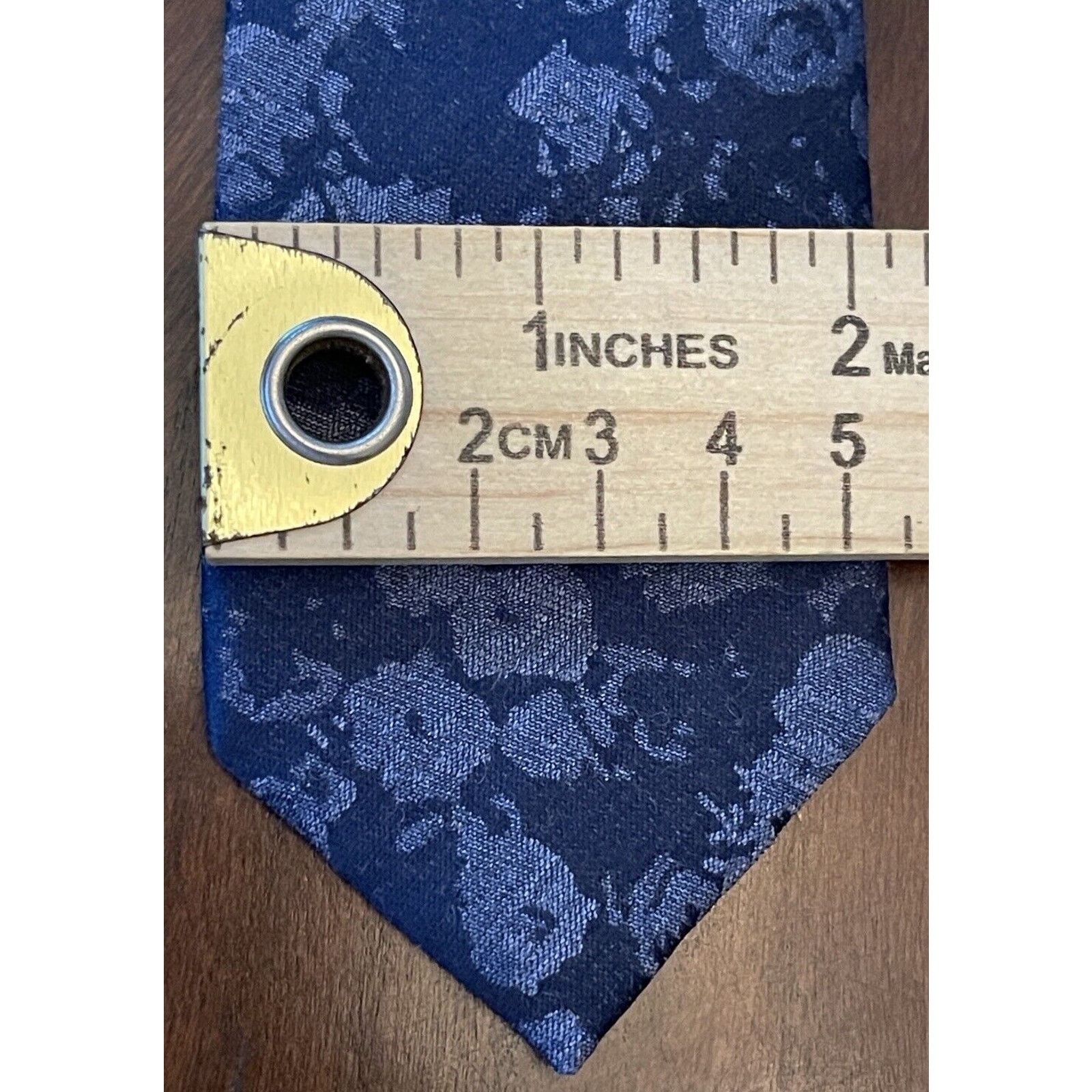 Other Tristan Blue 40% Silk 60% Wool Men’s Neck Tie Made In China Size ONE SIZE - 4 Thumbnail